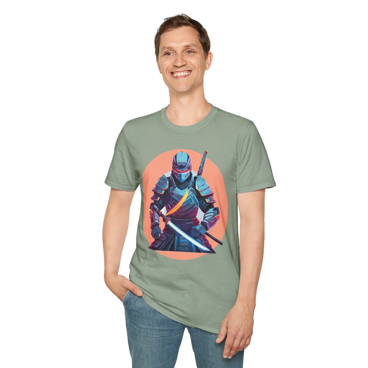 Samurai Shirt Unisex T Shirt 100 Percent Ring Spun Cotton Softstyle Tee Gildan 64000