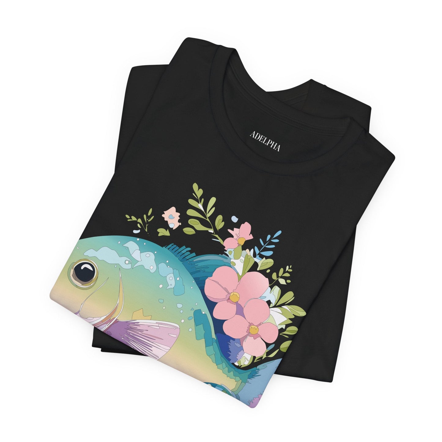 Fish Graphic Unisex 100 Cotton Vintage Artwork Tee 1