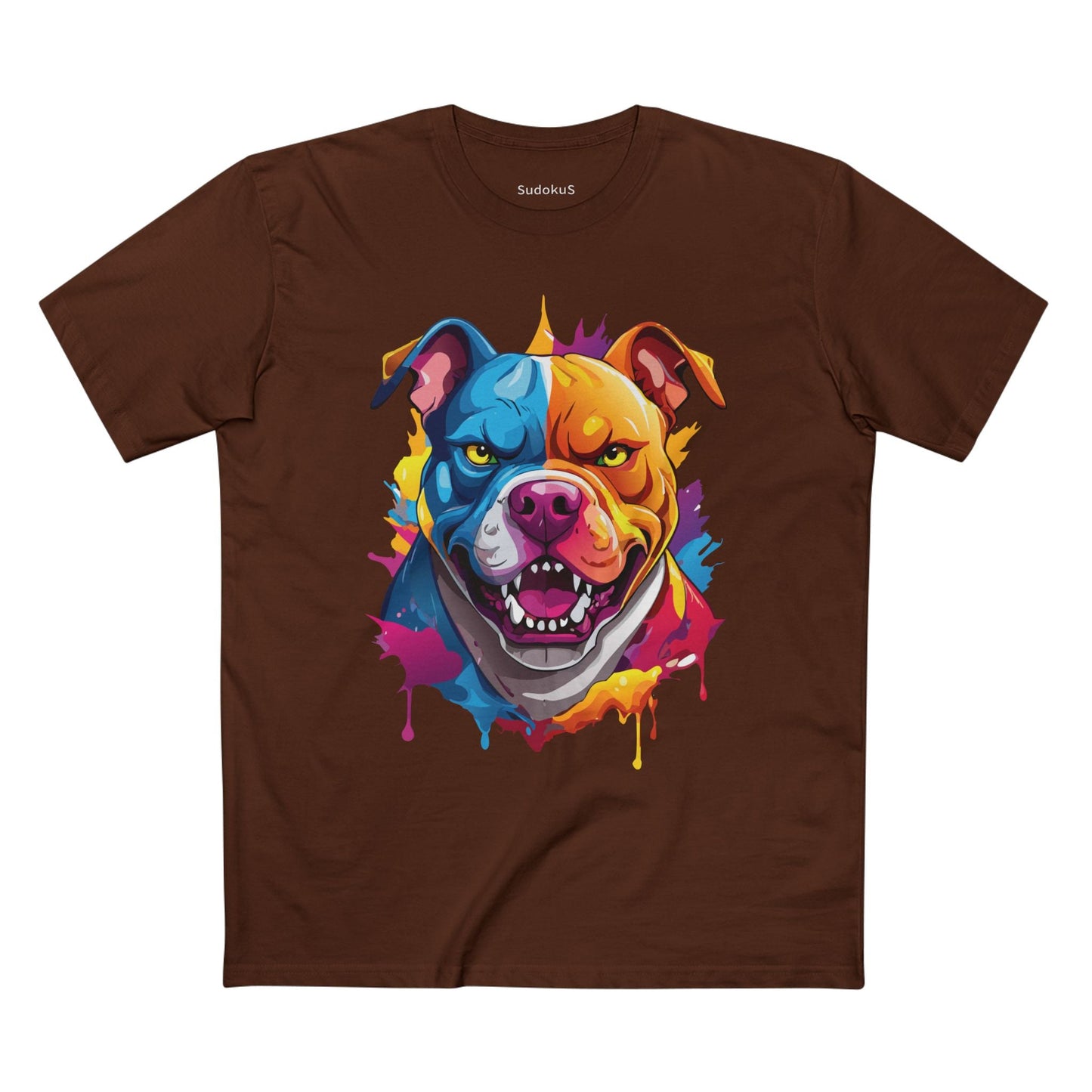 Dog Graphic Unisex 100 Cotton Staple Tee with Animal Design Artwork 37
