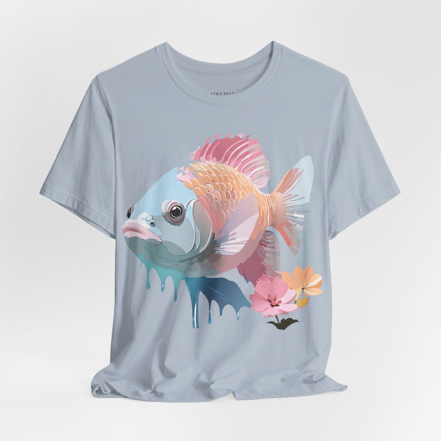 Fish Graphic Unisex 100 Cotton Vintage Artwork Tee 1