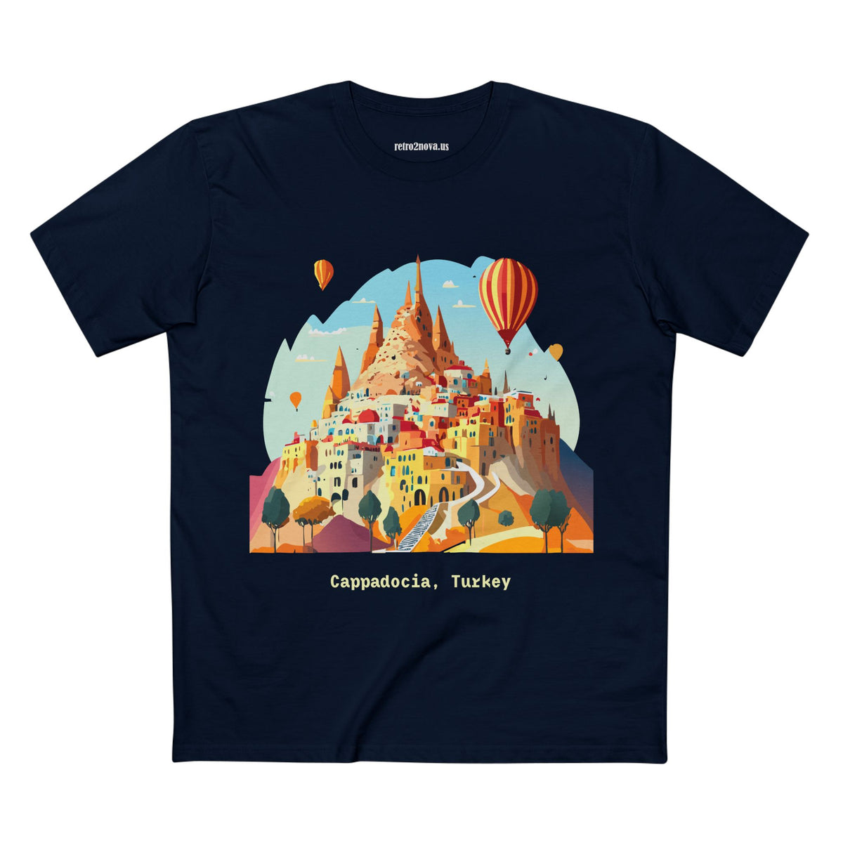Cappadocia Hot Air Balloons Tee | Turkey Travel Illustration
