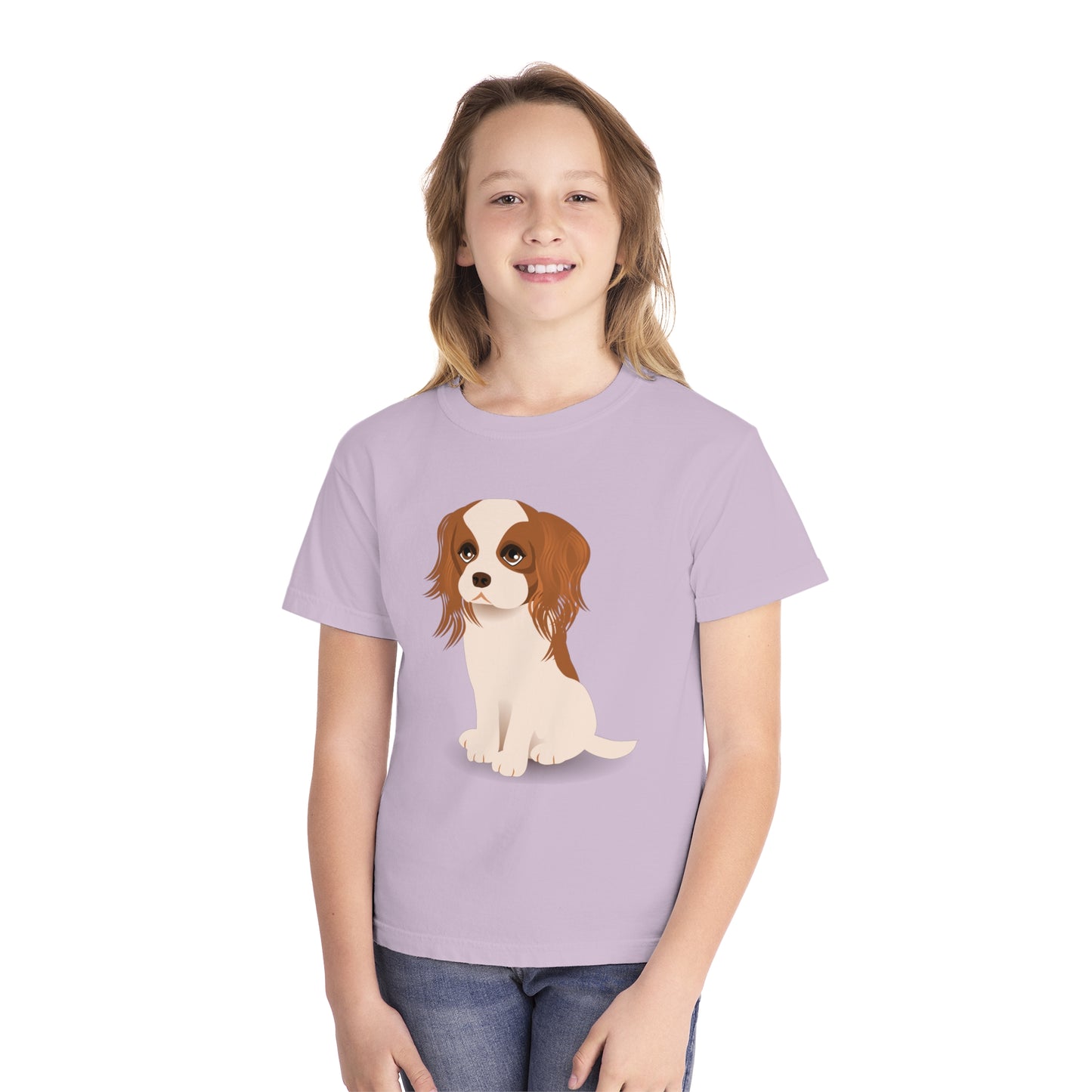 Youth Tee Shirt with Little Dog