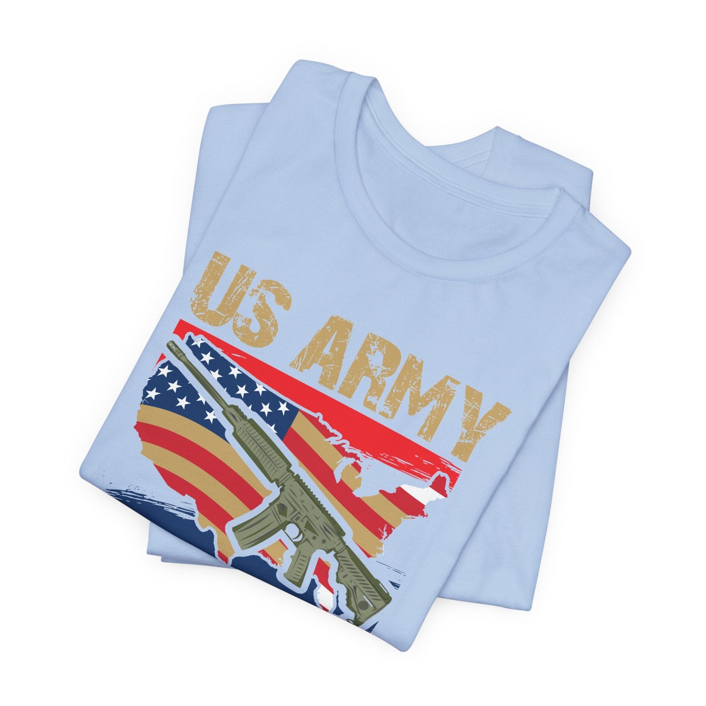 Army Veteran Patriotic Graphic Design Unisex Cotton T-Shirt v17