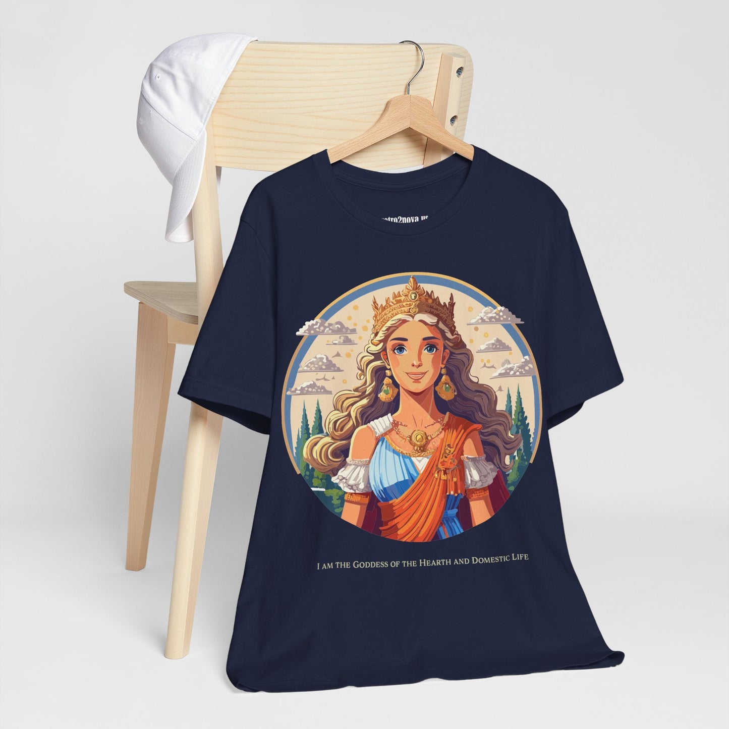 Goddess Shirt Graphic Cotton T Shirt Unisex Short Sleeve Original Art By Retro2Nova