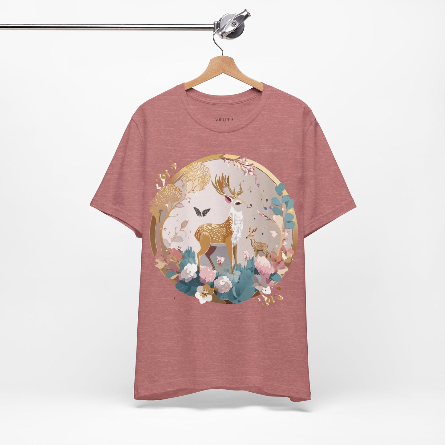 Medallion Graphic Unisex 100 Cotton Vintage Animal Medal Artwork Tee 13