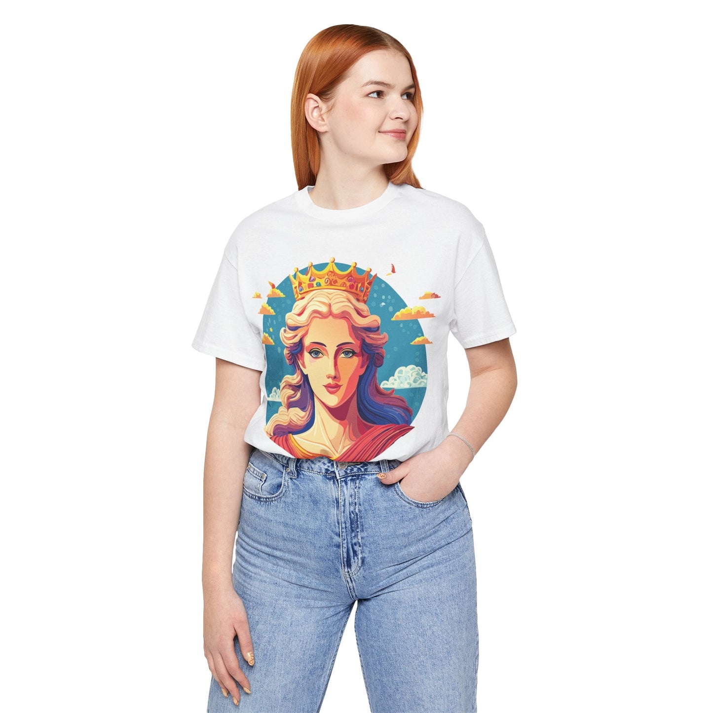 Goddess Venus Graphic Tee Unisex Cotton Short Sleeve Shirt With Original Retro2Nova Artwork