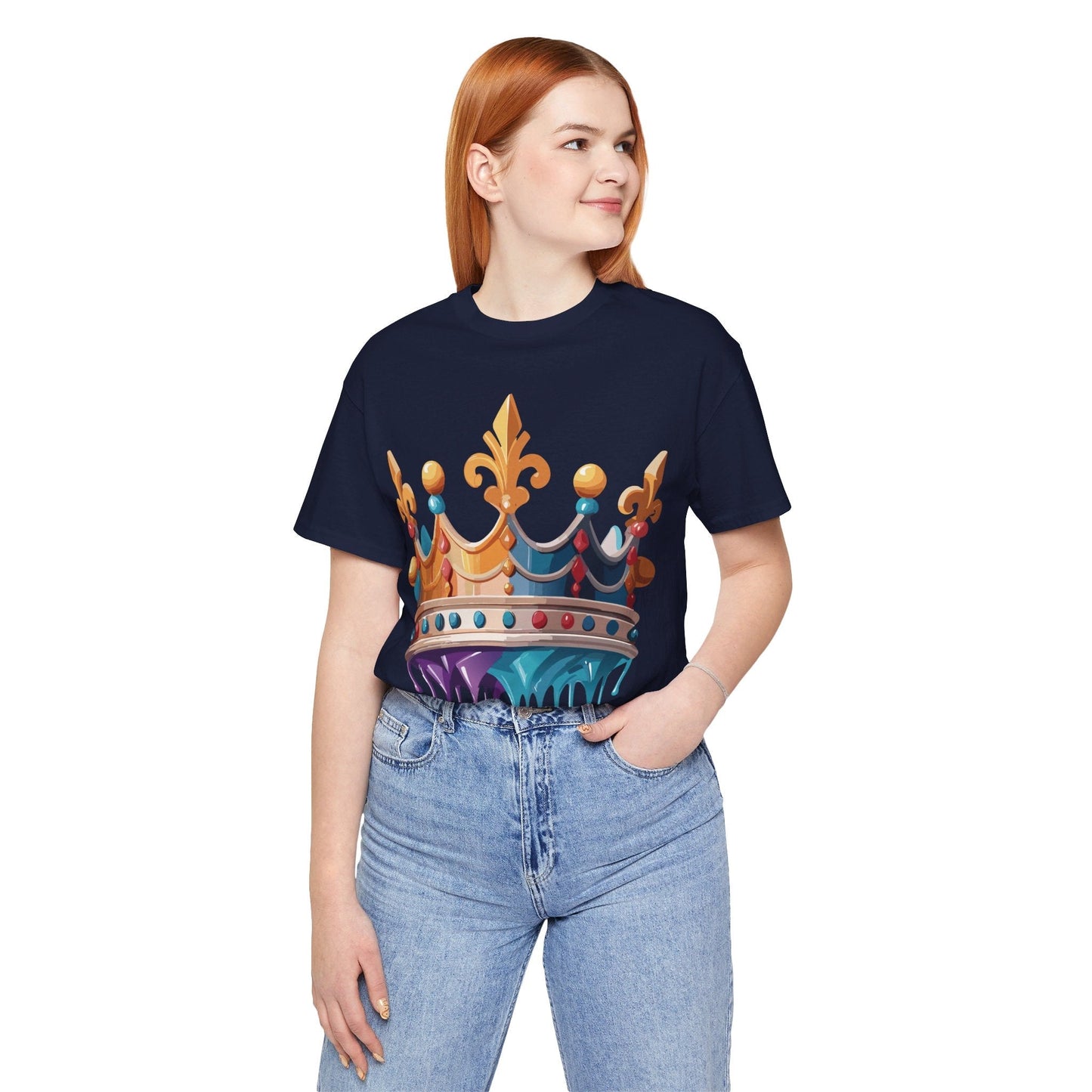 Adelpha Crown Graphic Tee Unisex Vintage Inspired Art Design Short Sleeve Shirt