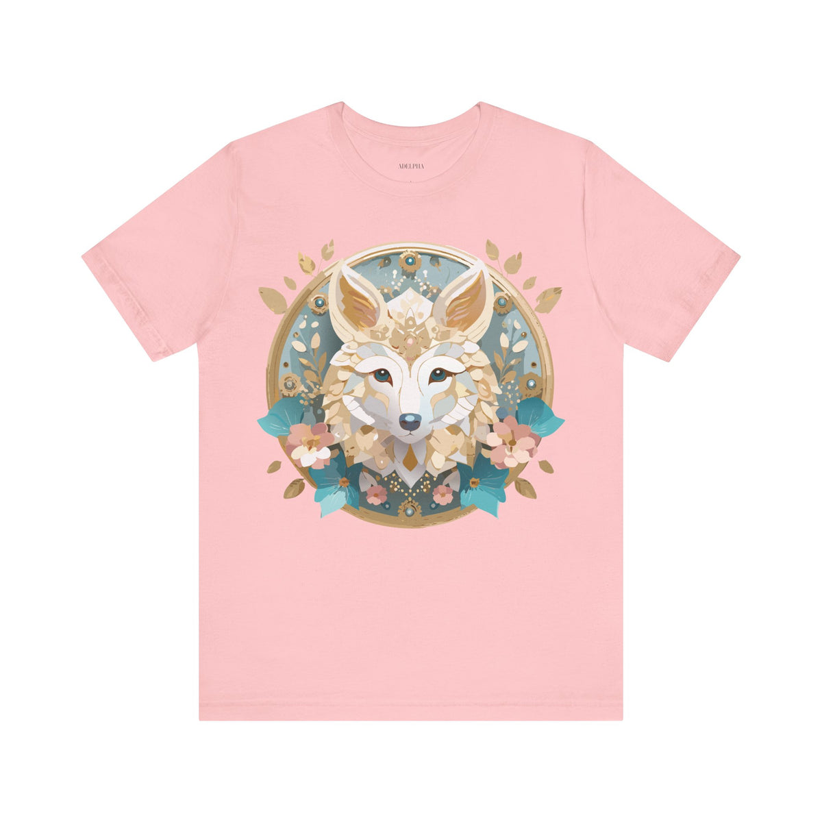 Medallion Graphic Unisex Cotton Bella+Canvas Tee with Art Design d29