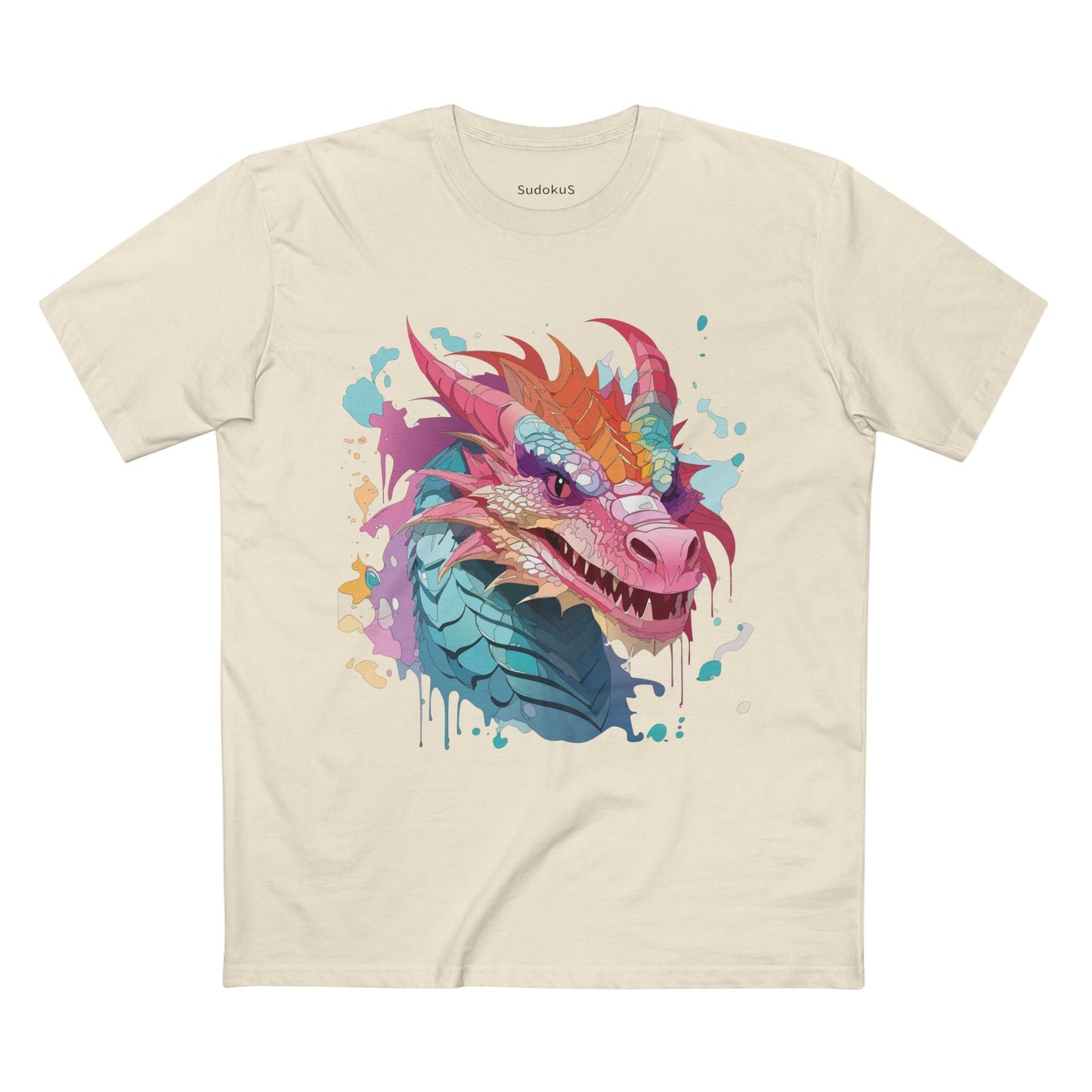 Dragon Graphic Unisex 100 Cotton Staple Tee 4