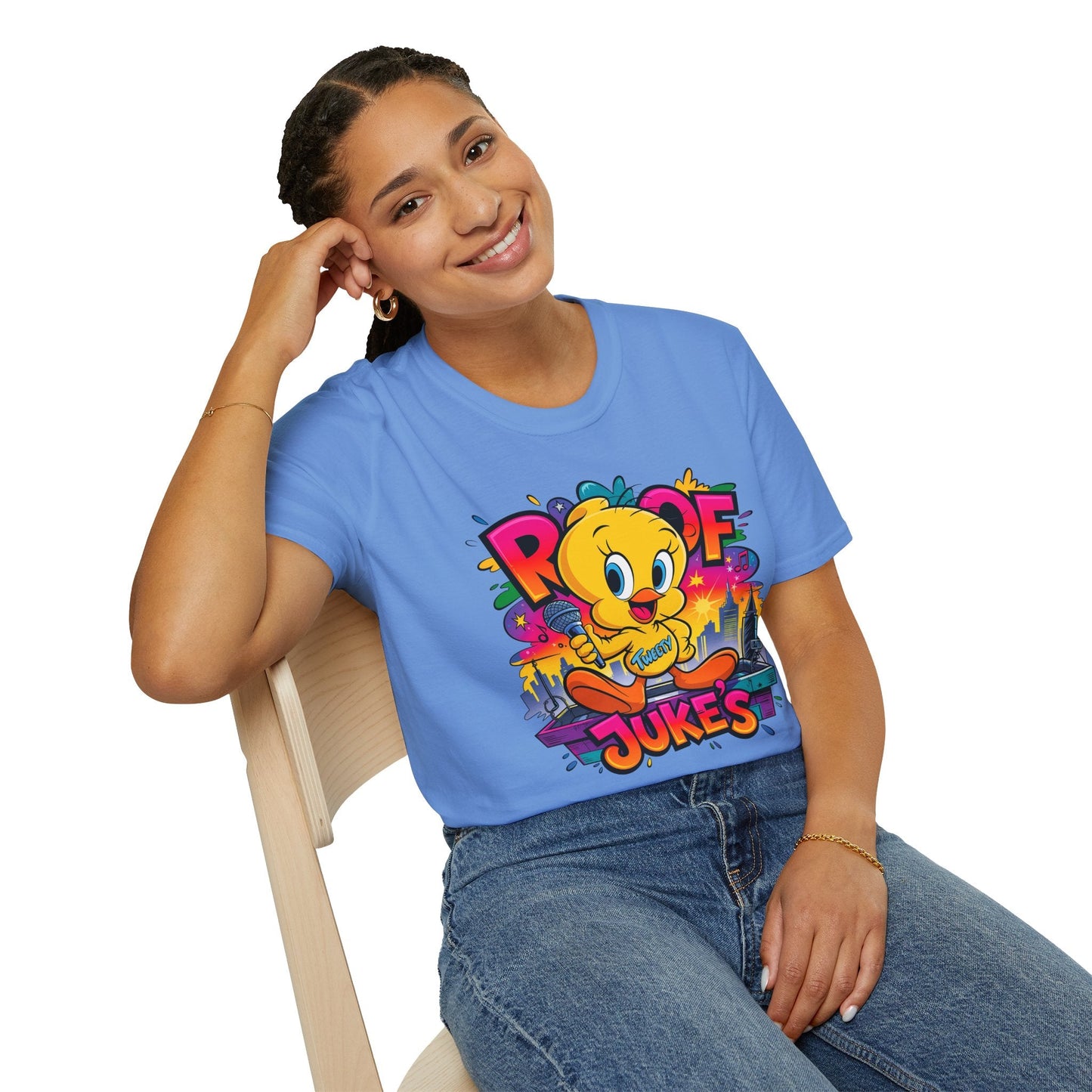 Unisex Cartoon T Shirt With Animation Design Versatile Funny Animals Tee Shirt Gildan Softstyle