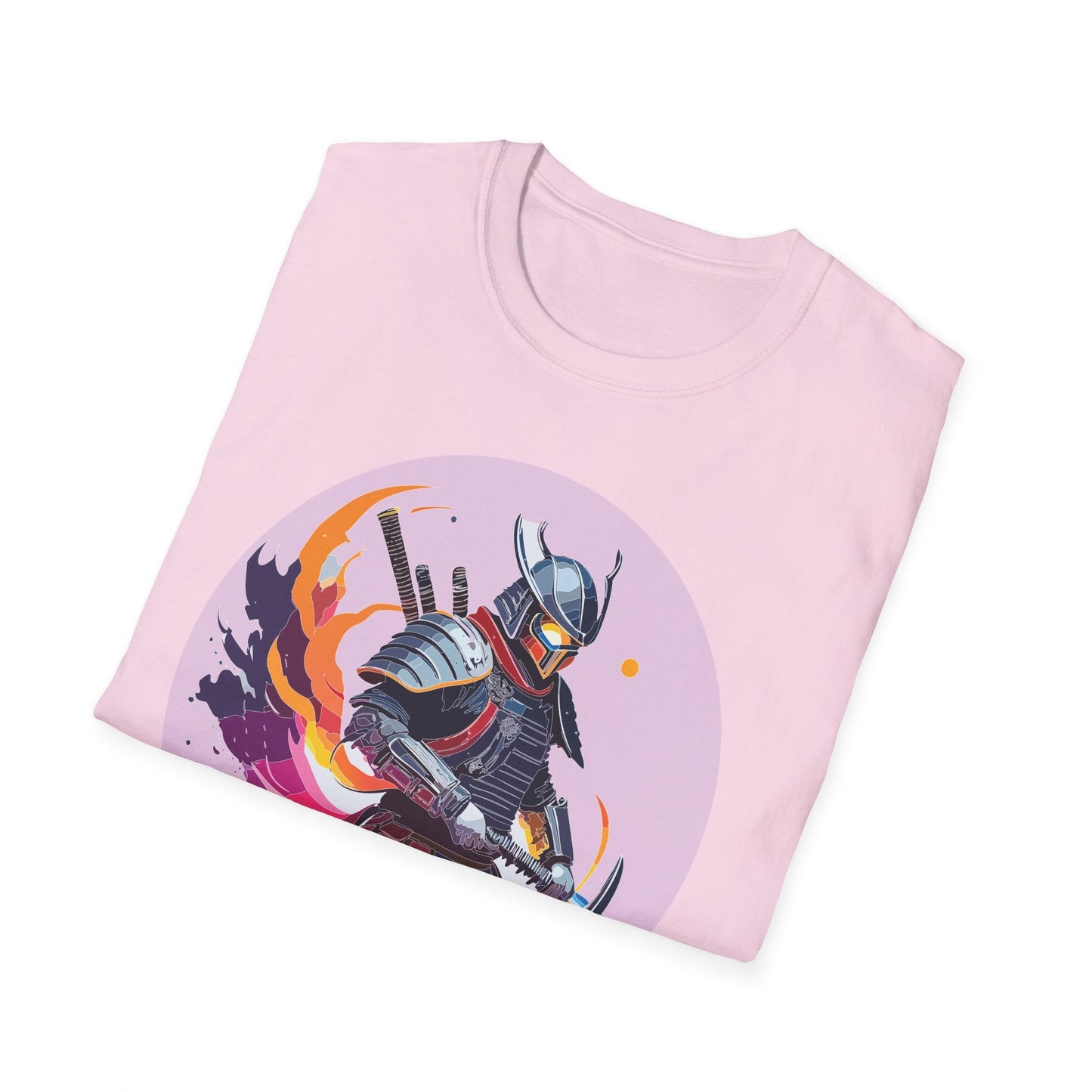 Samurai Shirt Unisex Short Sleeve Tee With Samurai Print Softstyle Gildan 64000 Ring Spun Cotton