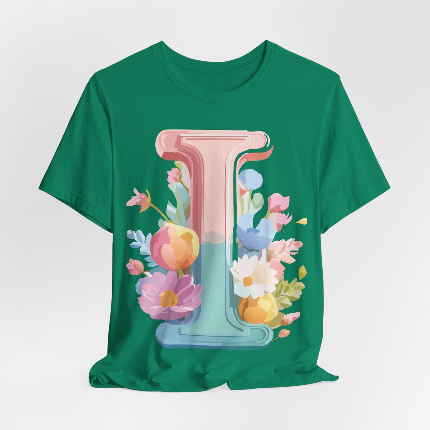Letter I Shirt Graphic Tee Unisex Short Sleeve Adelpha Vintage Inspired Artwork Design