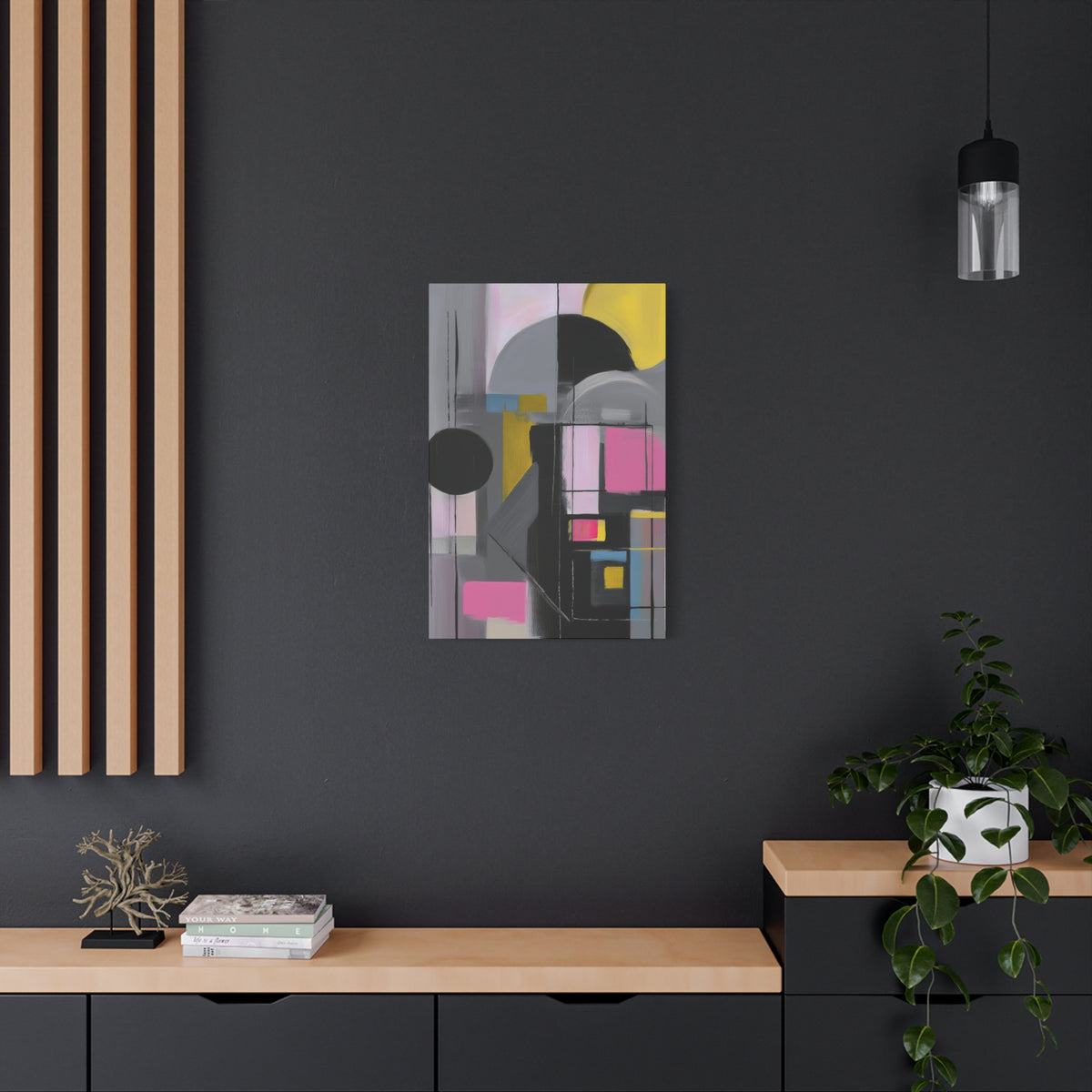 Abstract Geometric Painting Print Canvas 20x24,20x30,24x30 24x32,24x36,30x40 32x48,36x48,40x60 Pine-Wood Inner Frame ABS-37