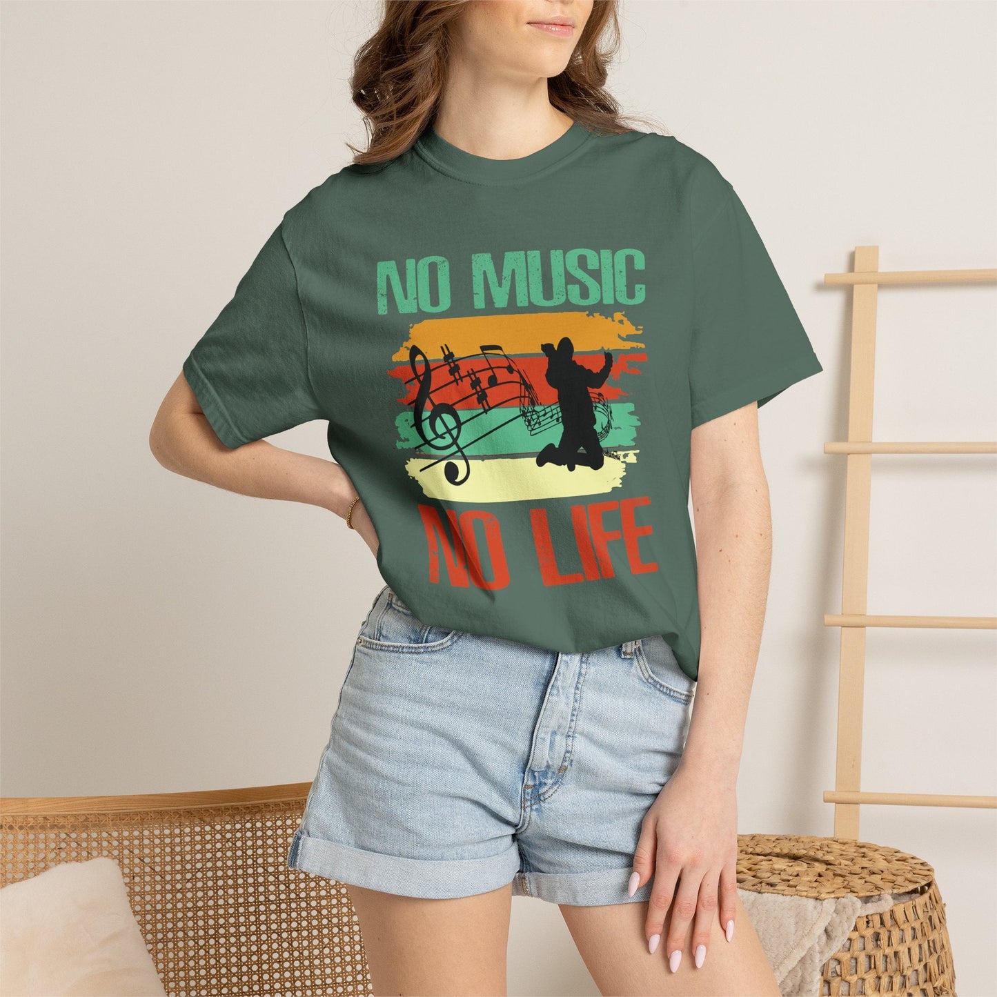 Music Graphic Design Unisex Cotton T-shirt 020