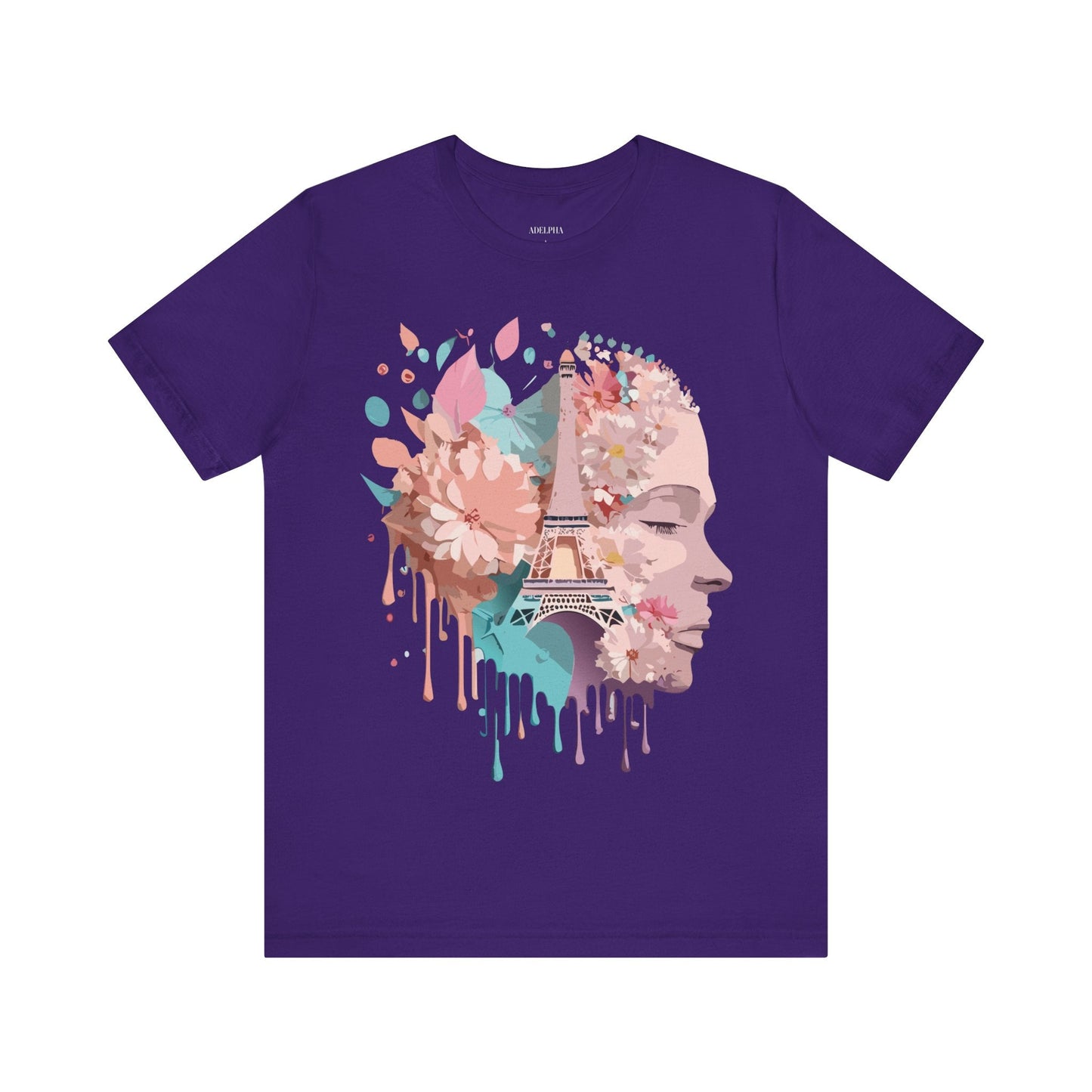 Tourist Shirt Paris Graphic Tee Unisex Jersey Short Sleeve Premium Vintage Inspired Adelpha Artwork