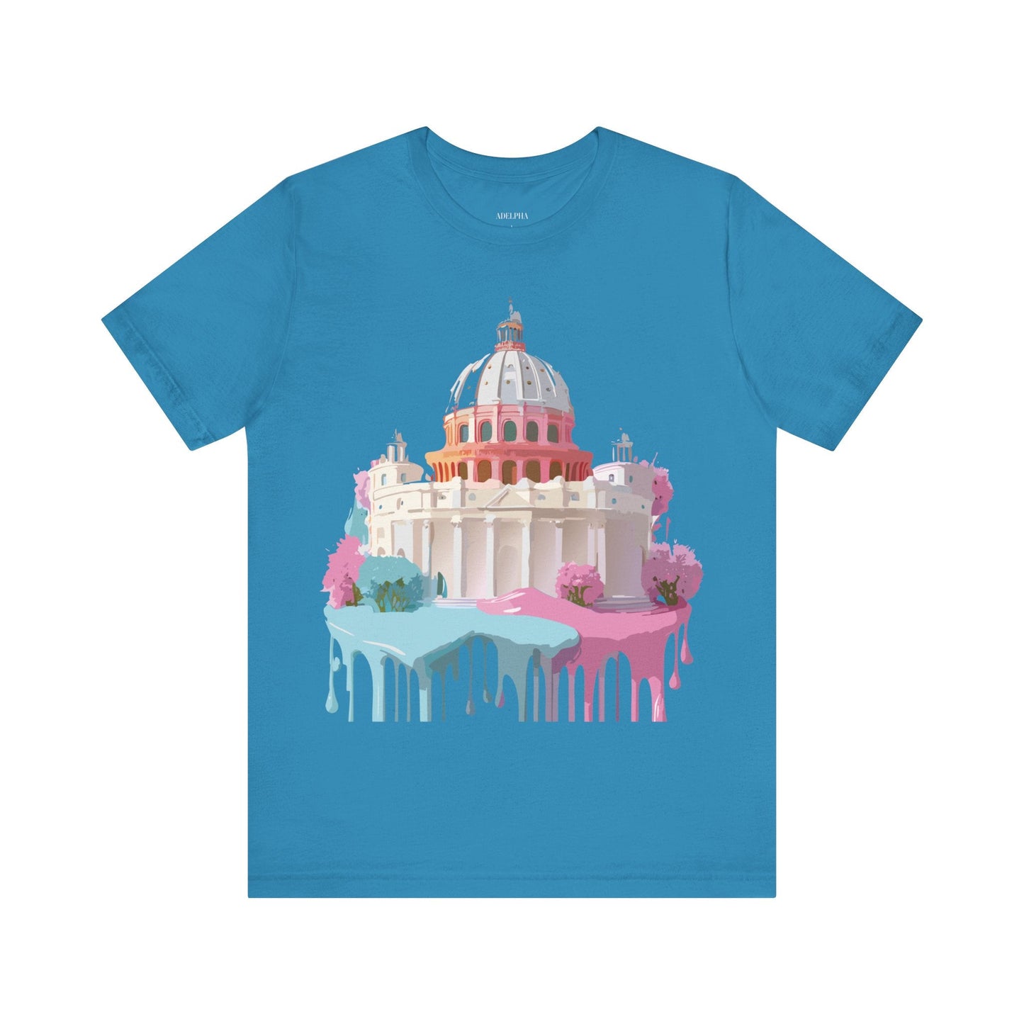 Unisex Graphic Tee With Rome Artwork By Adelpha Vintage Inspired Short Sleeve Shirt