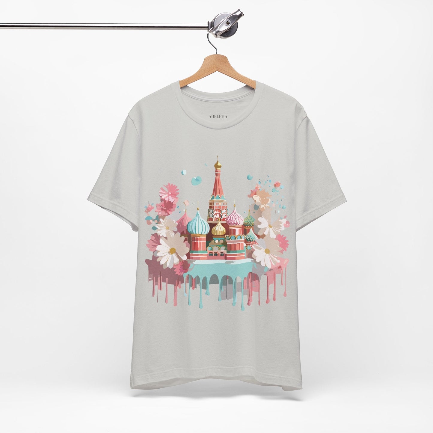 Unisex Graphic Tee With Vintage Moscow Artwork By Adelpha Premium Short Sleeve Shirt