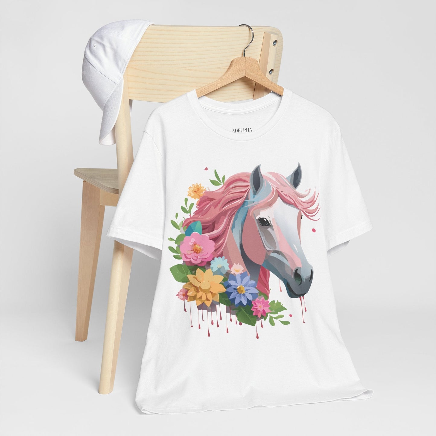 Horse Graphic Unisex 100 Cotton Vintage Animal Art T-Shirt 1