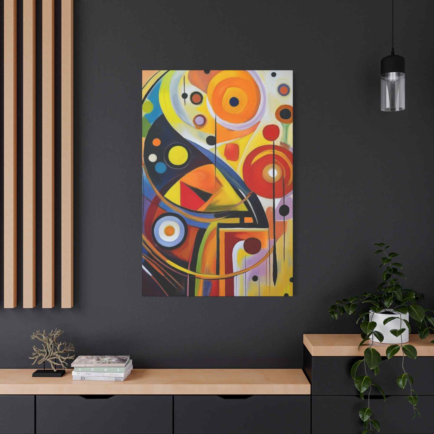 Abstract Painting Print Canvas 20x24,20x30,24x30, 24x32,24x36,30x40, 32x48,36x48,40x60 Pine-Wood Inner Frame ABS-7