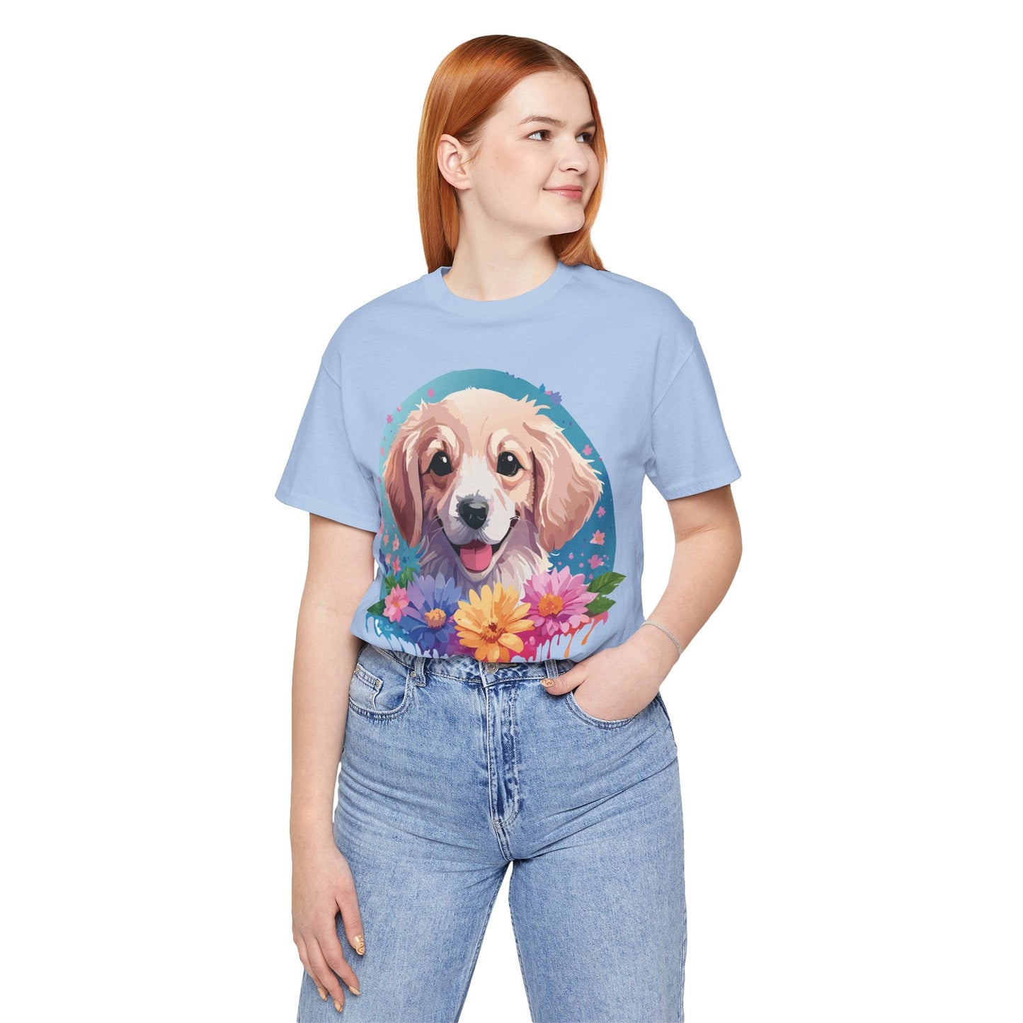 Dog Shirt Unisex Graphic Tee With Original Adelpha Artwork Jersey Short Sleeve Casual Look