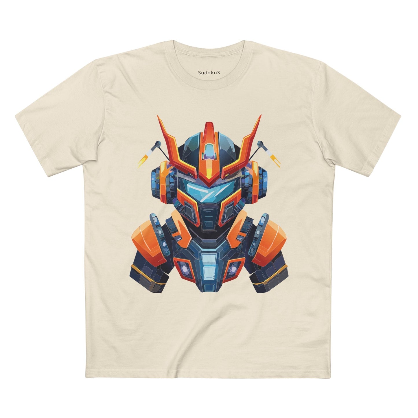 Cyborg Robot Graphic Unisex 100 Cotton Staple Tee 1