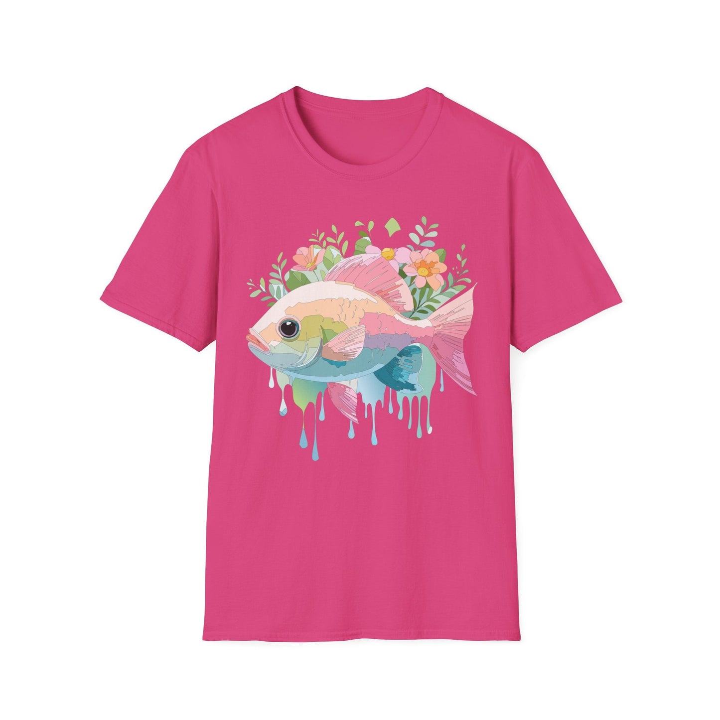 Fish Art Design Shirt, T Shirt with Fish, Graphic Shirt, Tee Shirt with Graphic Design, Shirt with Fish Graphic Art