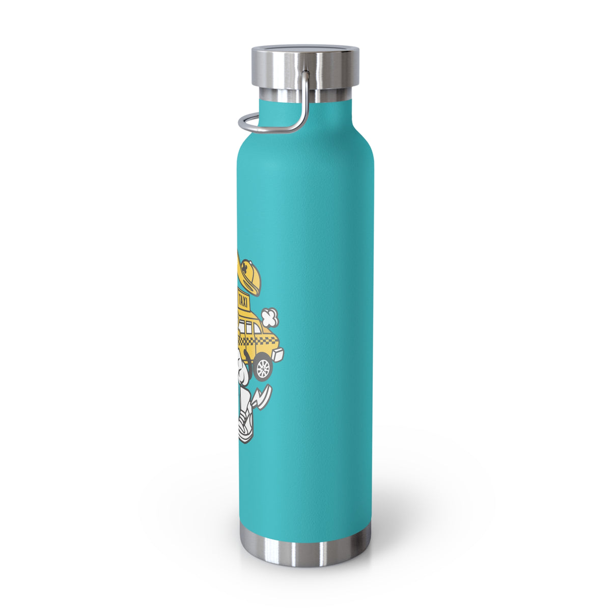 22oz Copper Insulated Water Bottle with Cartoon Design - CV37