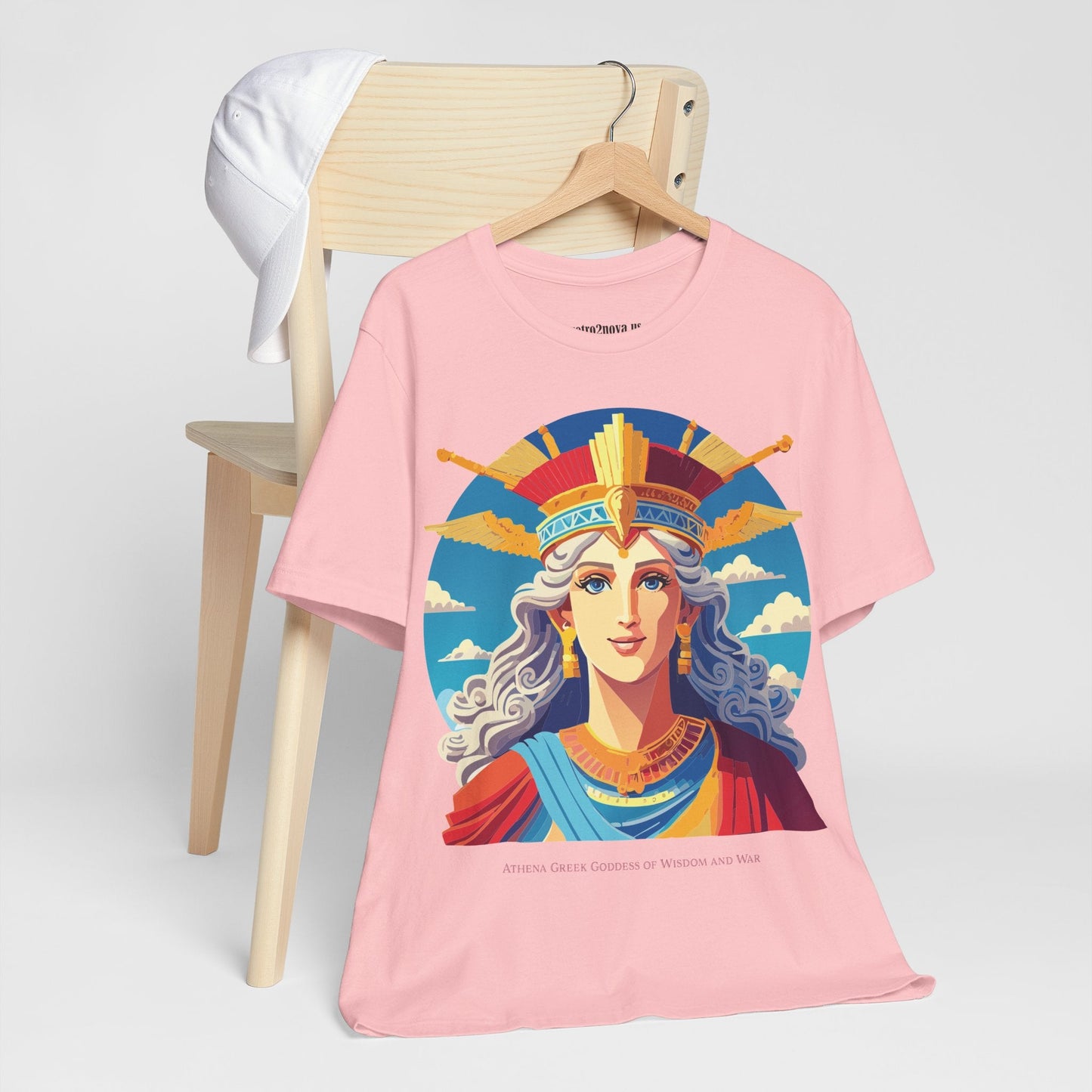Athena Goddess Shirt Unisex Graphic Tee With Original Retro2Nova Artwork Vintage Inspired