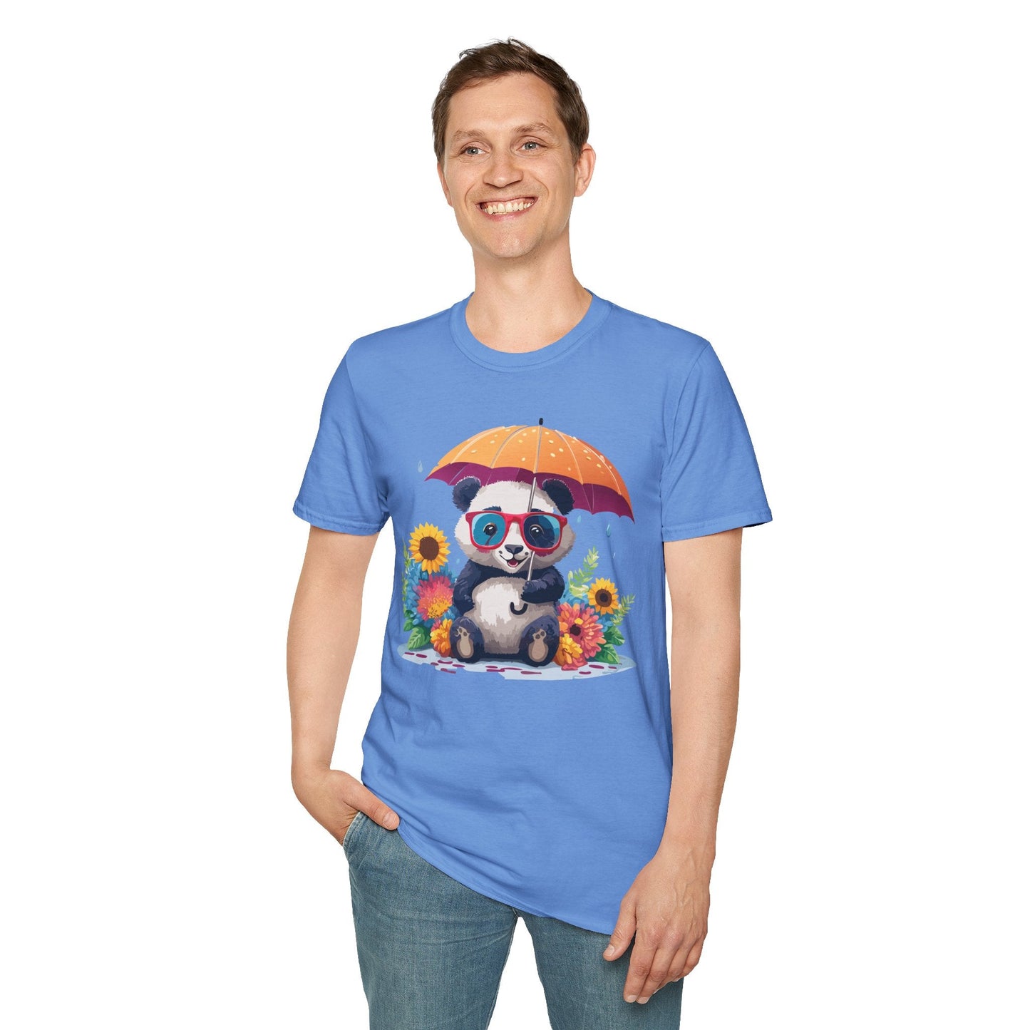 Panda Shirt Unisex Panda Tee Animal Graphic T Shirt Softstyle 64000 Cotton Breathable Everyday
