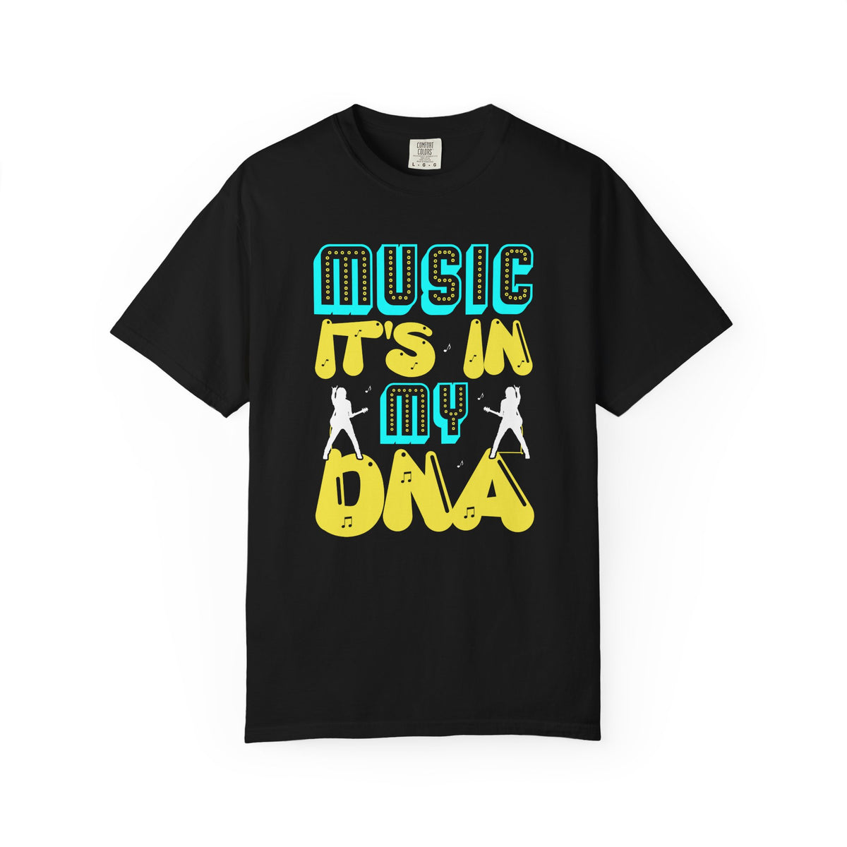 Music Its In My DNA T-Shirt Retro Music Graphic Unisex Cotton Tee 074