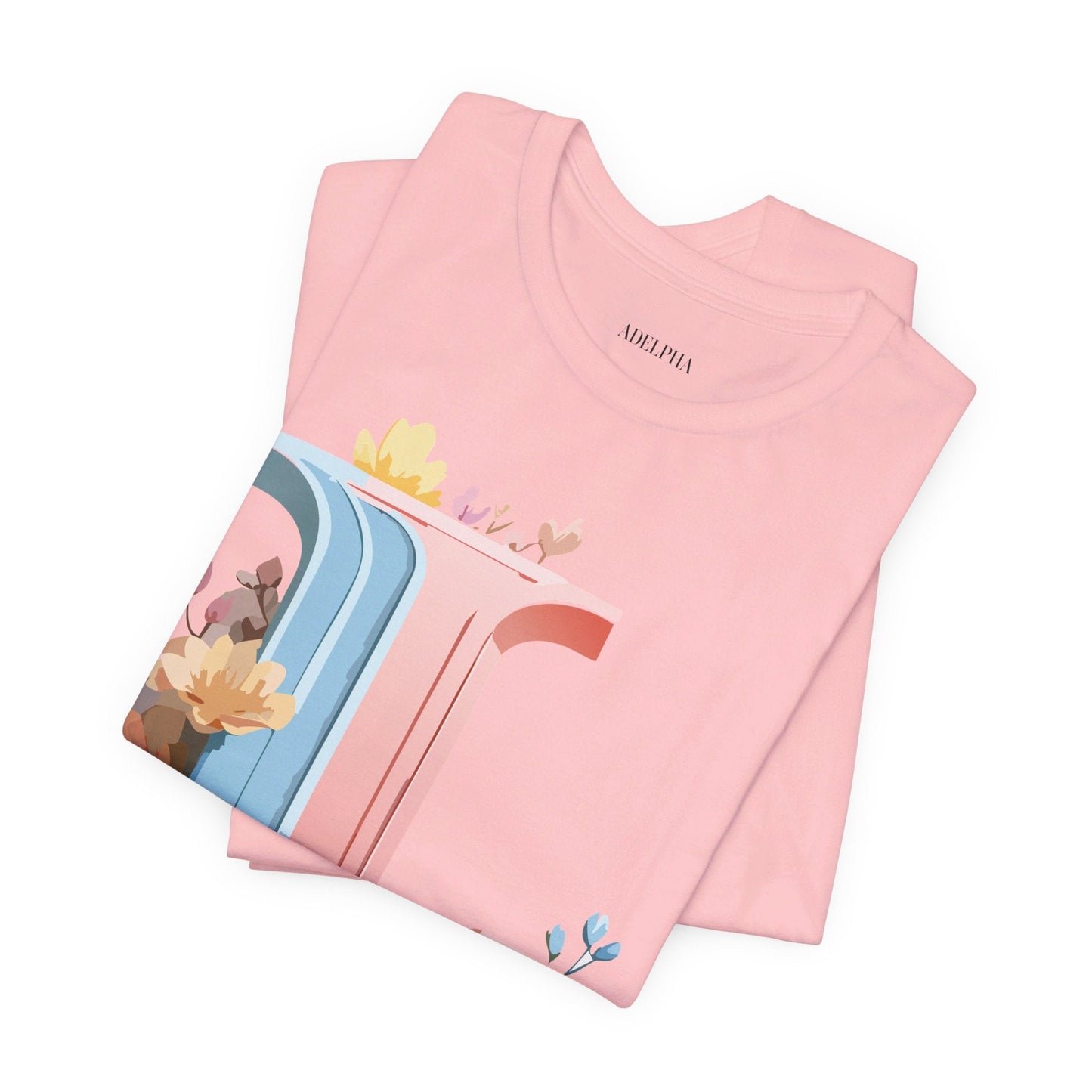 Letter L Shirt Graphic Tee Unisex Short Sleeve Vintage Inspired Artwork Adelpha Premium