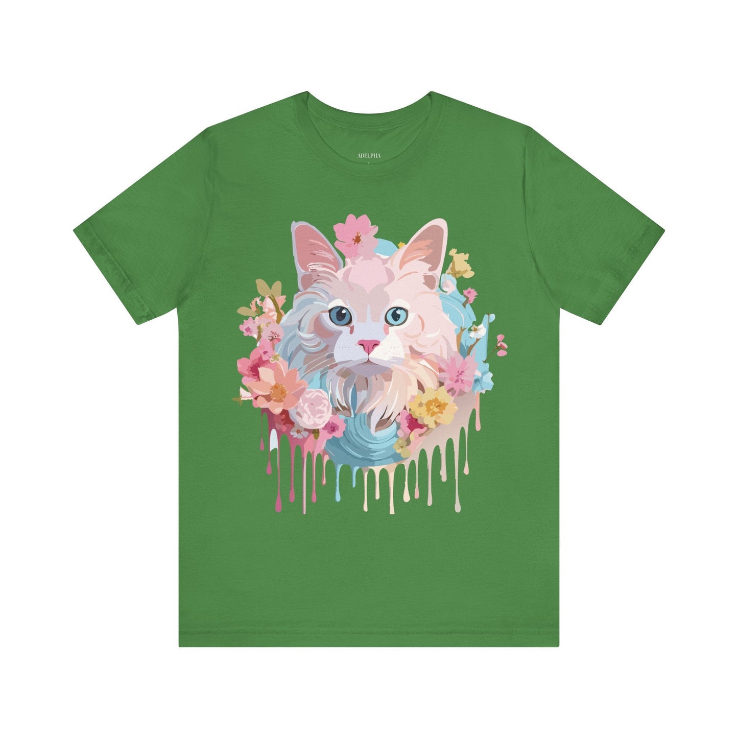 Cat Graphic Tee Unisex Shirt With Cat Art By Adelpha Vintage Inspired