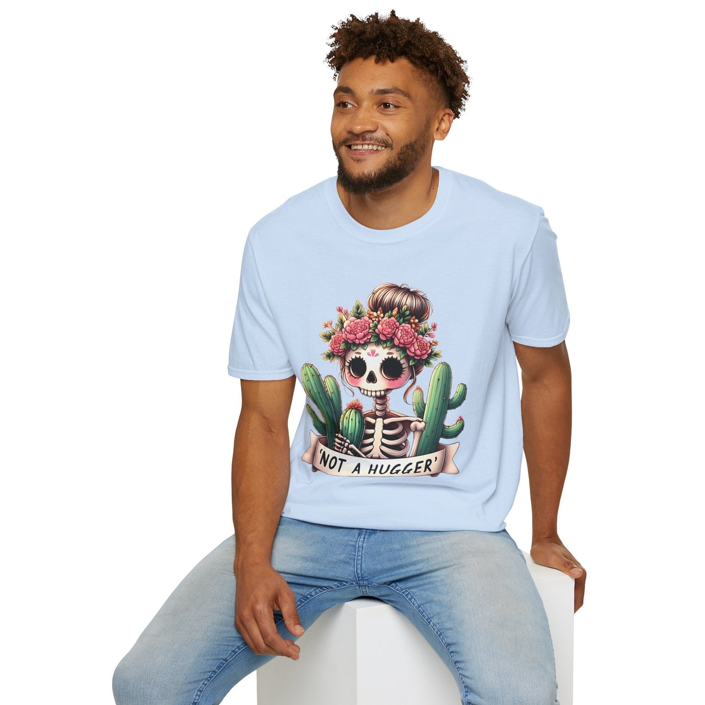 Skull Graphic Unisex Cotton T-shirt with Skeleton Artwork Design 15
