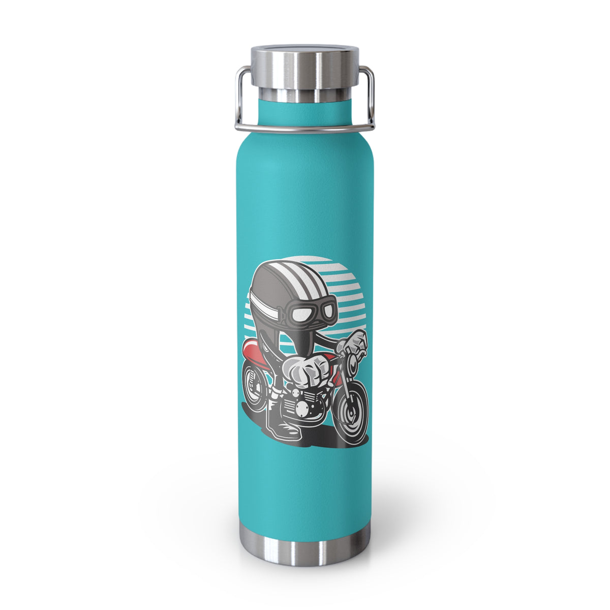 22oz Copper Insulated Water Bottle with Cartoon Design - CV12