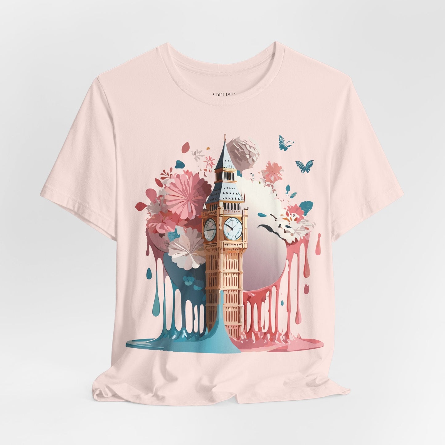 London Tourist Shirt Graphic Tee Unisex Vintage Inspired Artwork By Adelpha Original Collection