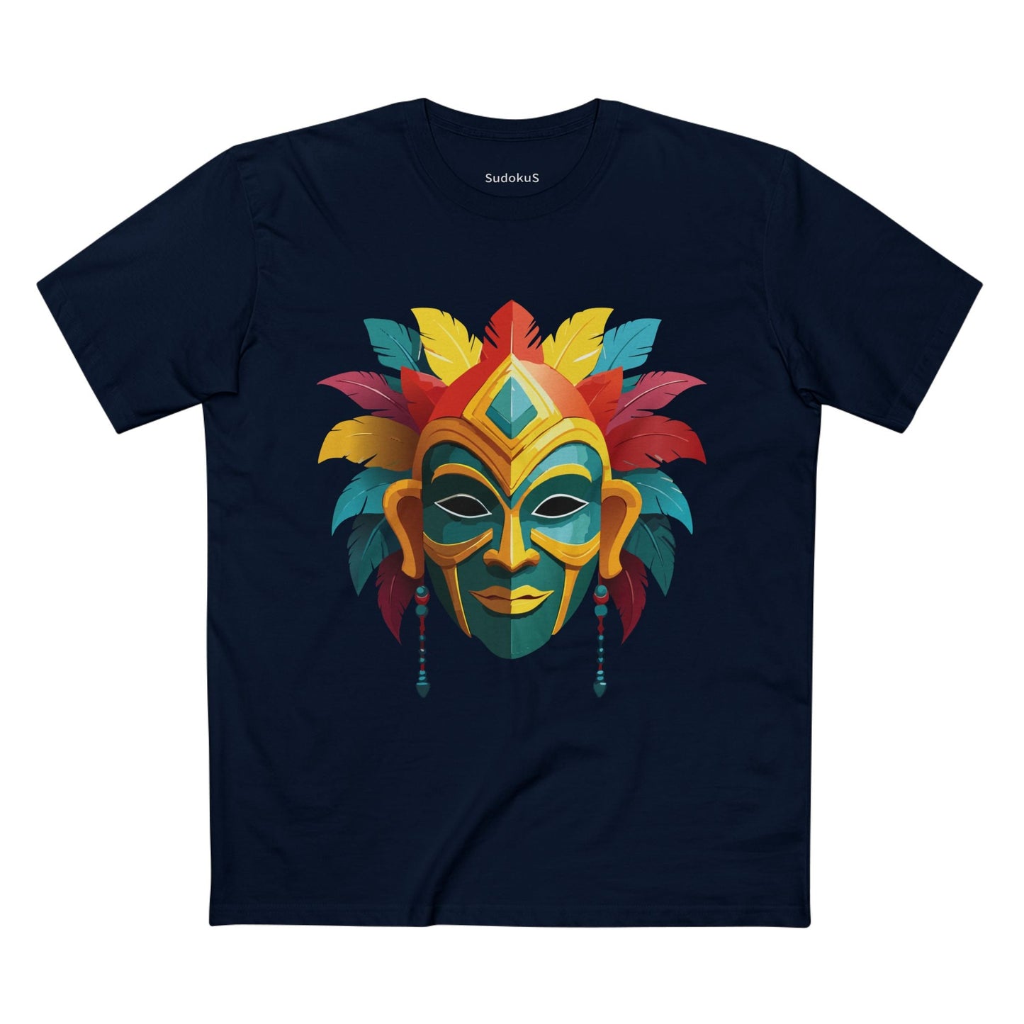 Mask Graphic Unisex 100 Cotton Staple Tee 6