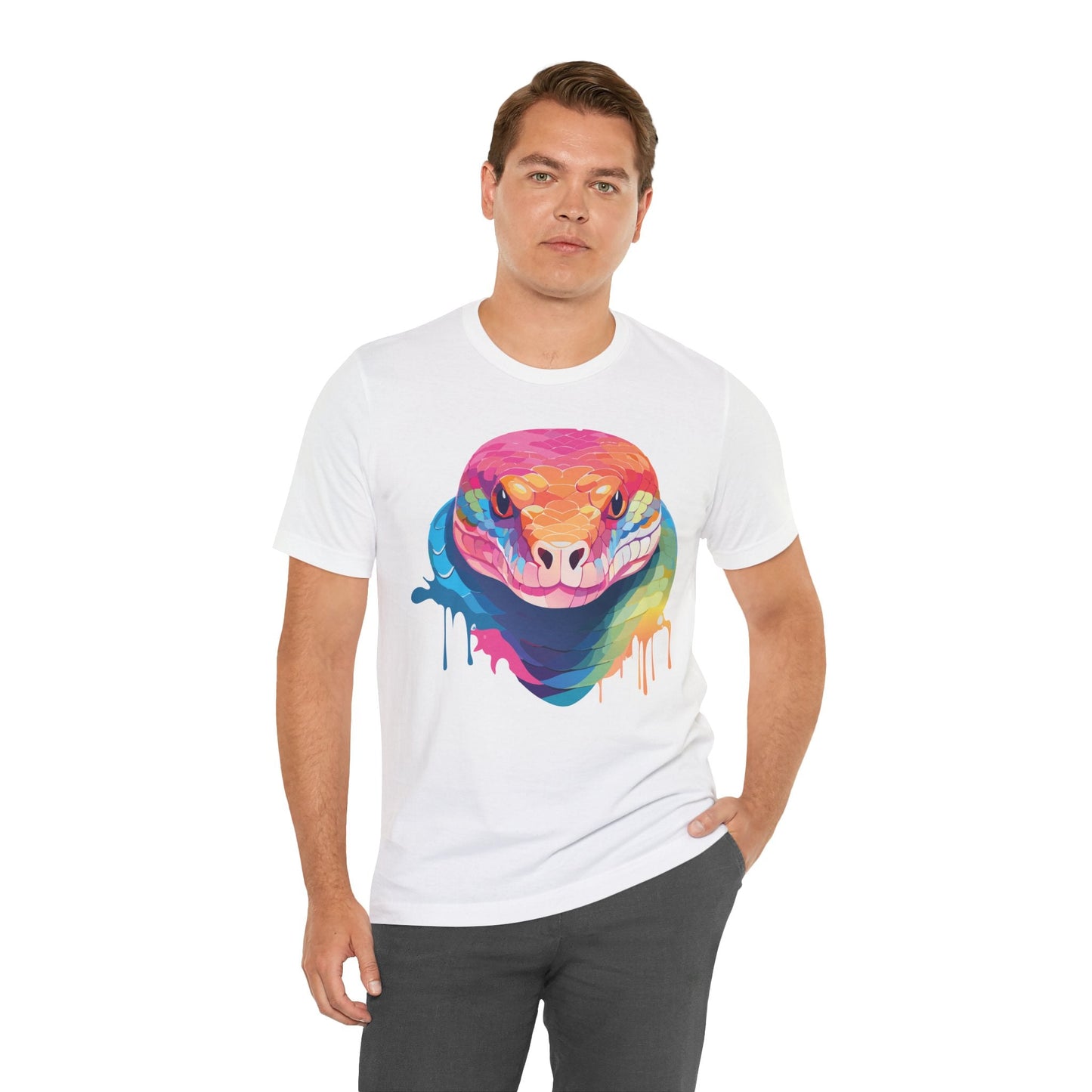 Unisex Animal Shirt With Art Design Wild Animals Graphic Print Casual Short Sleeve Tee