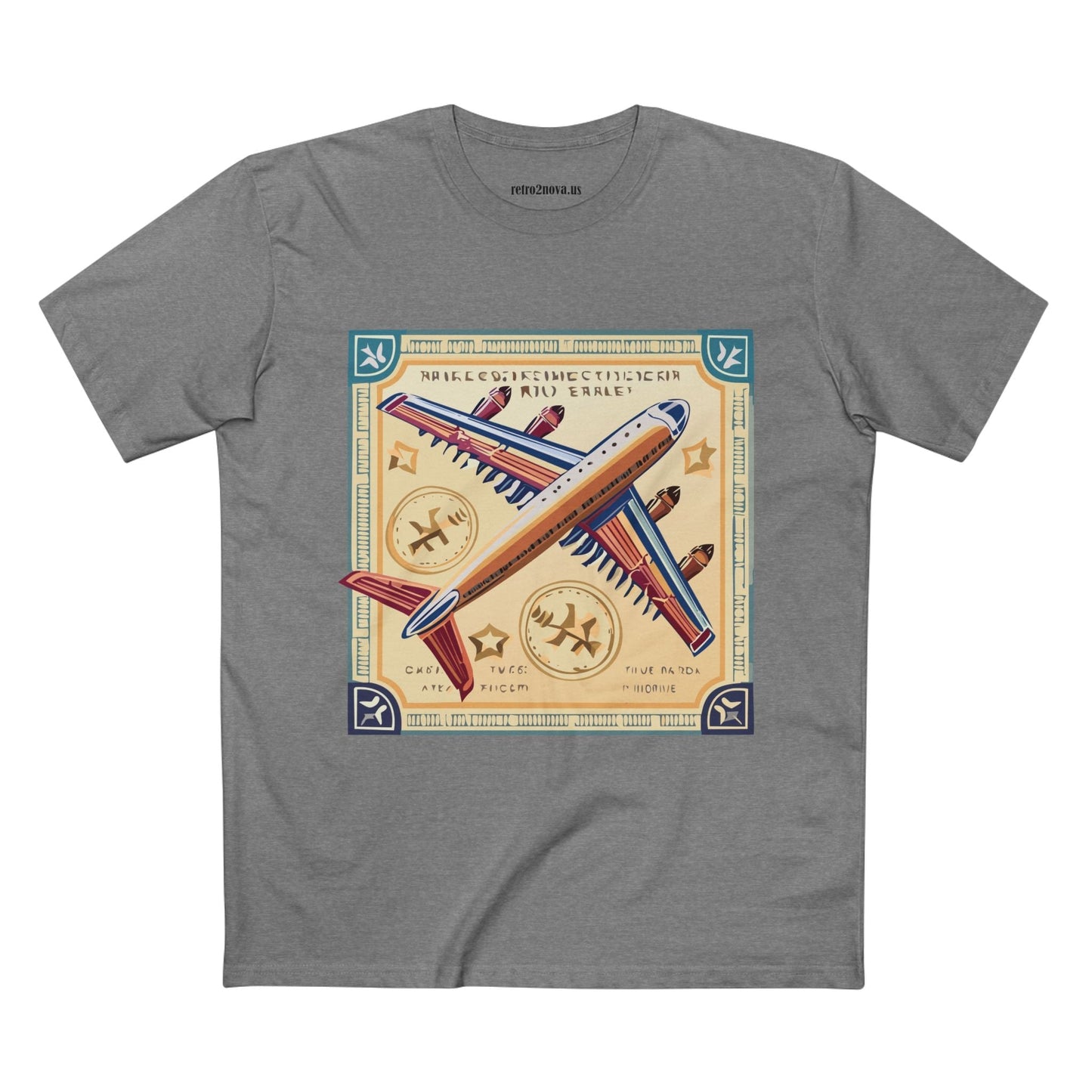 Postage Stamp Shirt Unisex Premium Cotton Tee With Original Art By Retro2Nova Art Collection