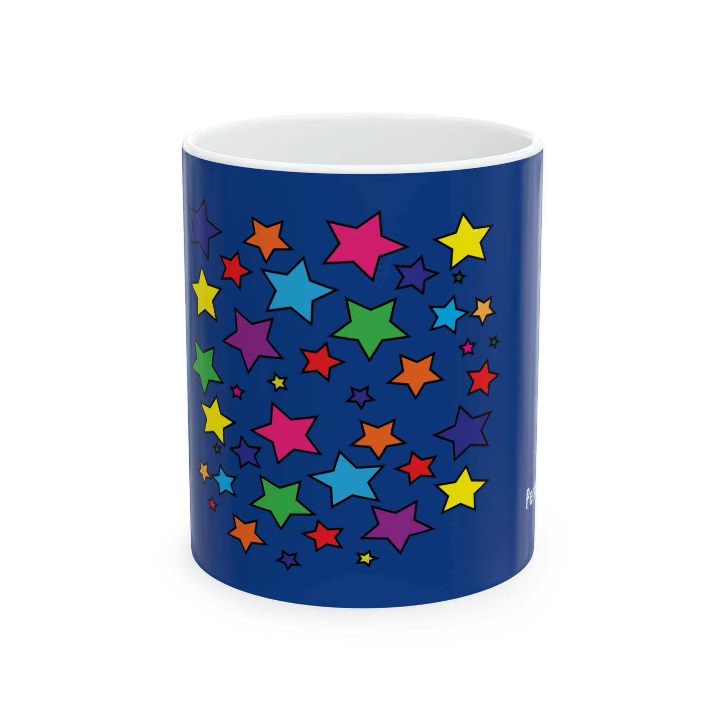 Tasse à café et à thé avec imprimé étoiles