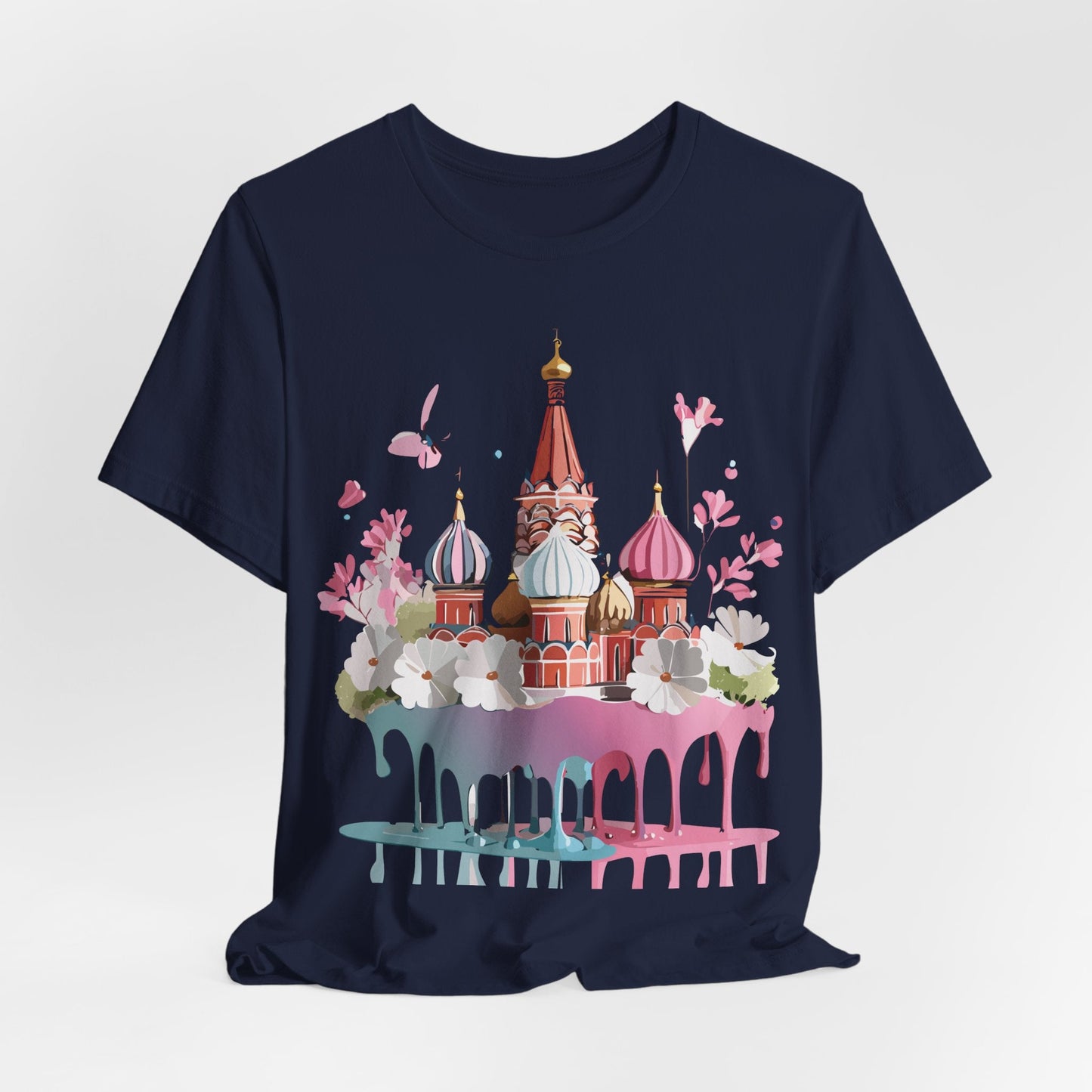 Unisex Moscow Tourist Shirt Graphic Tee By Adelpha Vintage Inspired Art For Everyday Wear