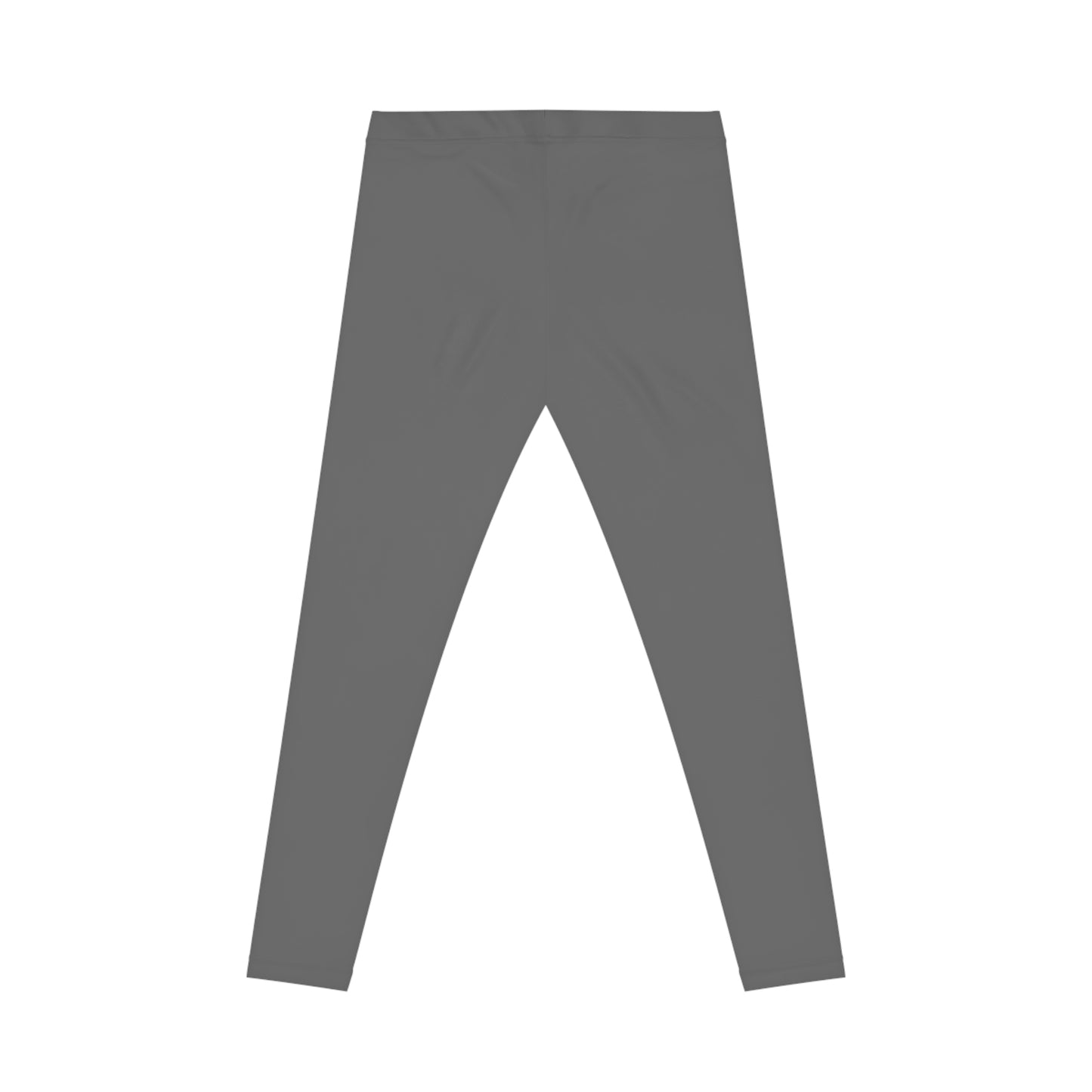 Dim Grey Color Women's Poly-Span Casual Leggings Print Everyday Activewear Pants