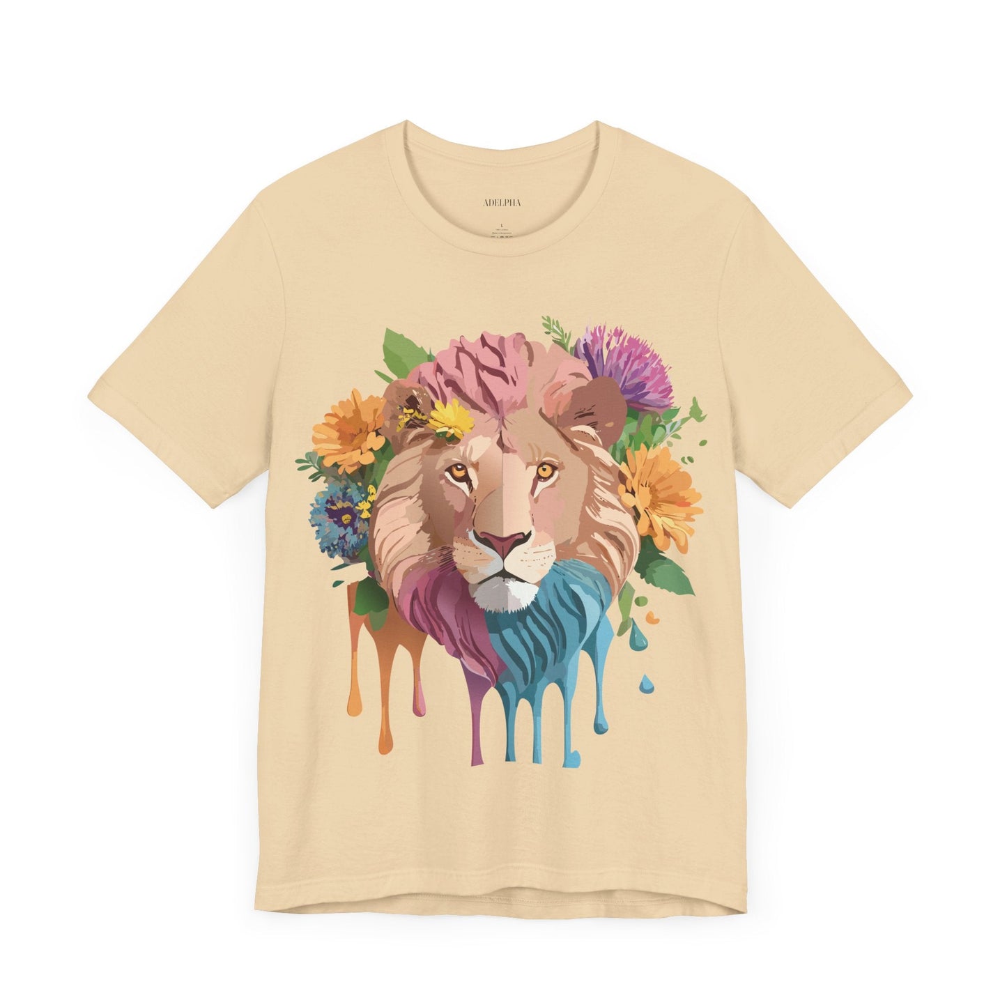 Lion Graphic Tee Unisex Jersey Short Sleeve Art Design Premium Vintage Inspired By Adelpha