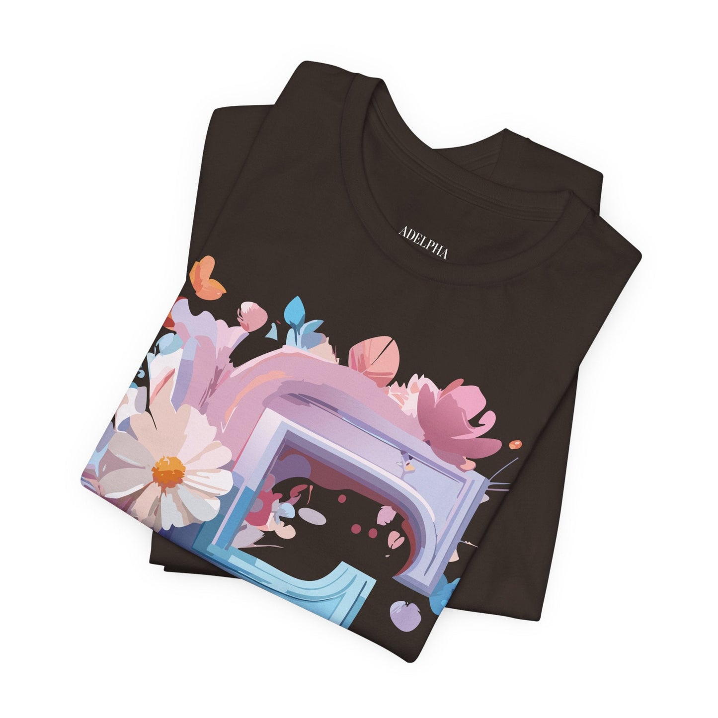 Letter F Shirt Graphic Tee Unisex Vintage Inspired Artwork From Adelpha Premium Short Sleeve