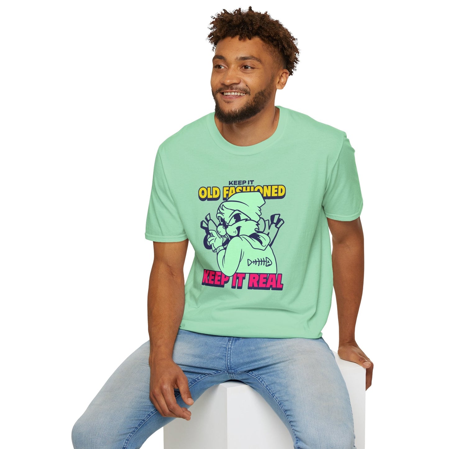 Funny Animals Tees Unisex T Shirt Gildan Softstyle 64000 100 Percent Ring Spun Cotton