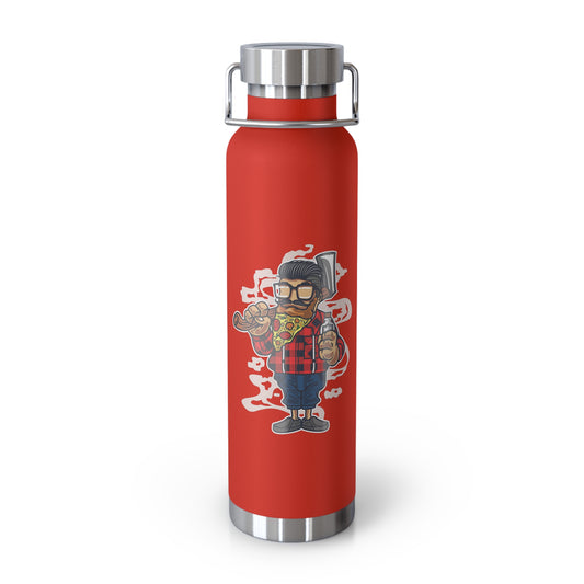 22oz Copper Insulated Water Bottle with Cartoon Design - CV104