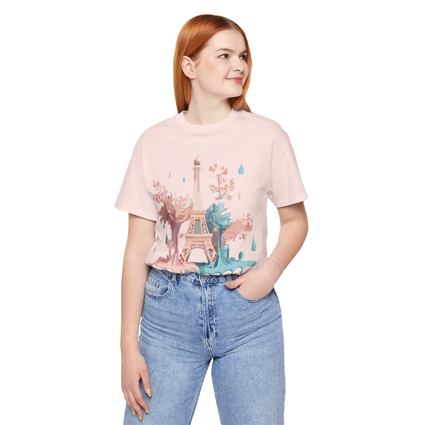 Paris Tourist Shirt Graphic Tee Unisex Vintage Inspired Art Adelpha Premium Quality