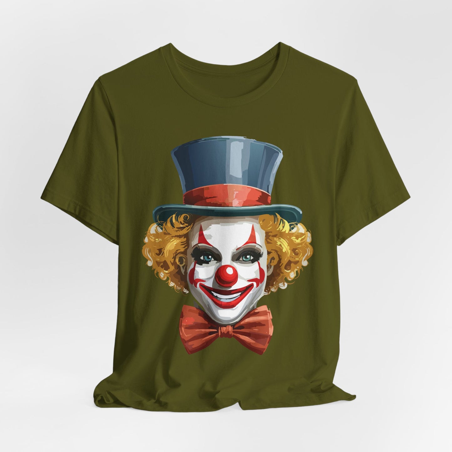 Clown Shirt, Funny Shirt, T-Shirt with Clown, Funny Art Design Tee, Circus Tees, Circus T-Shirt, Unisex Humor Wear 11