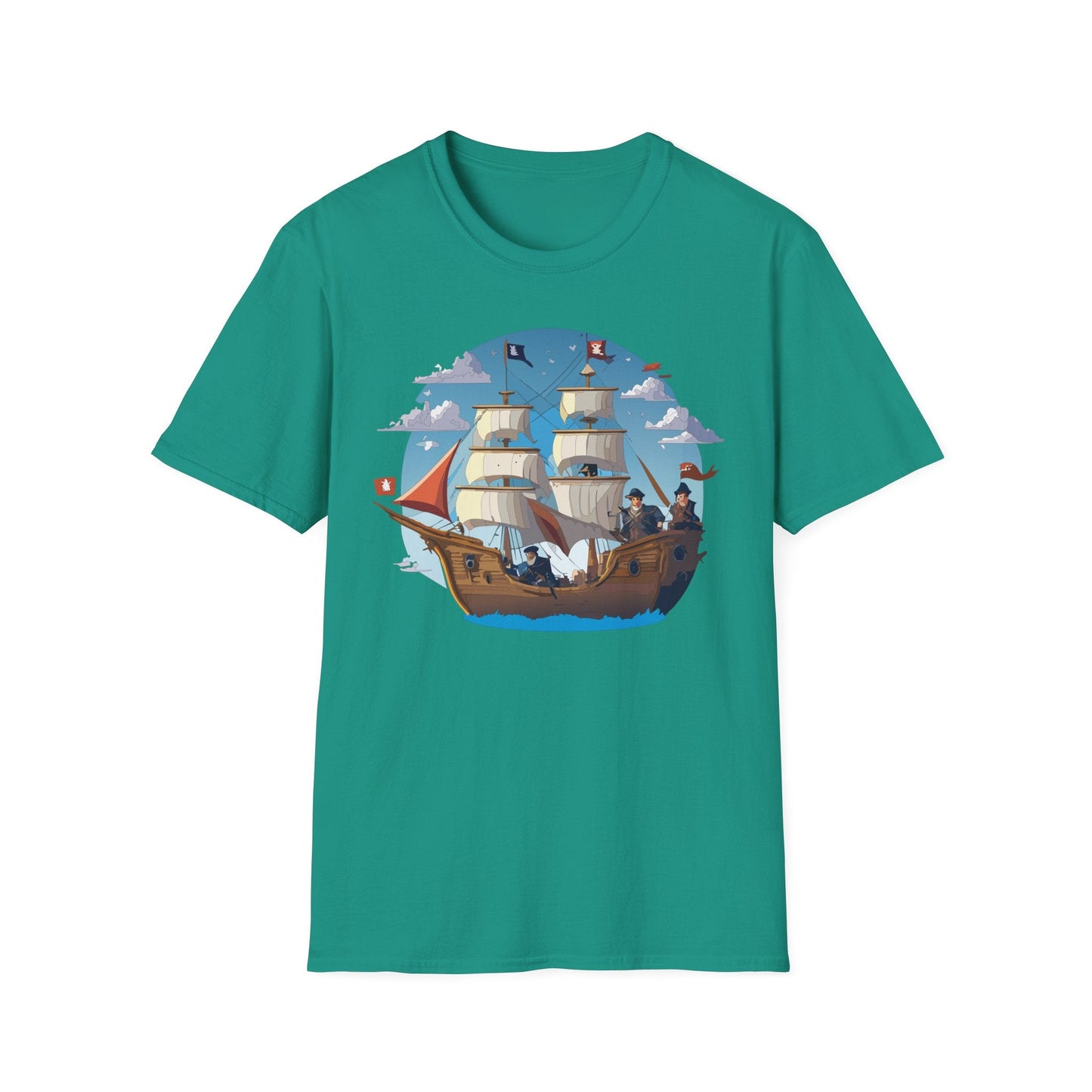 Ship T Shirts Frigate Vessel Tee Unisex Gildan Softstyle 64000 100 Percent Cotton