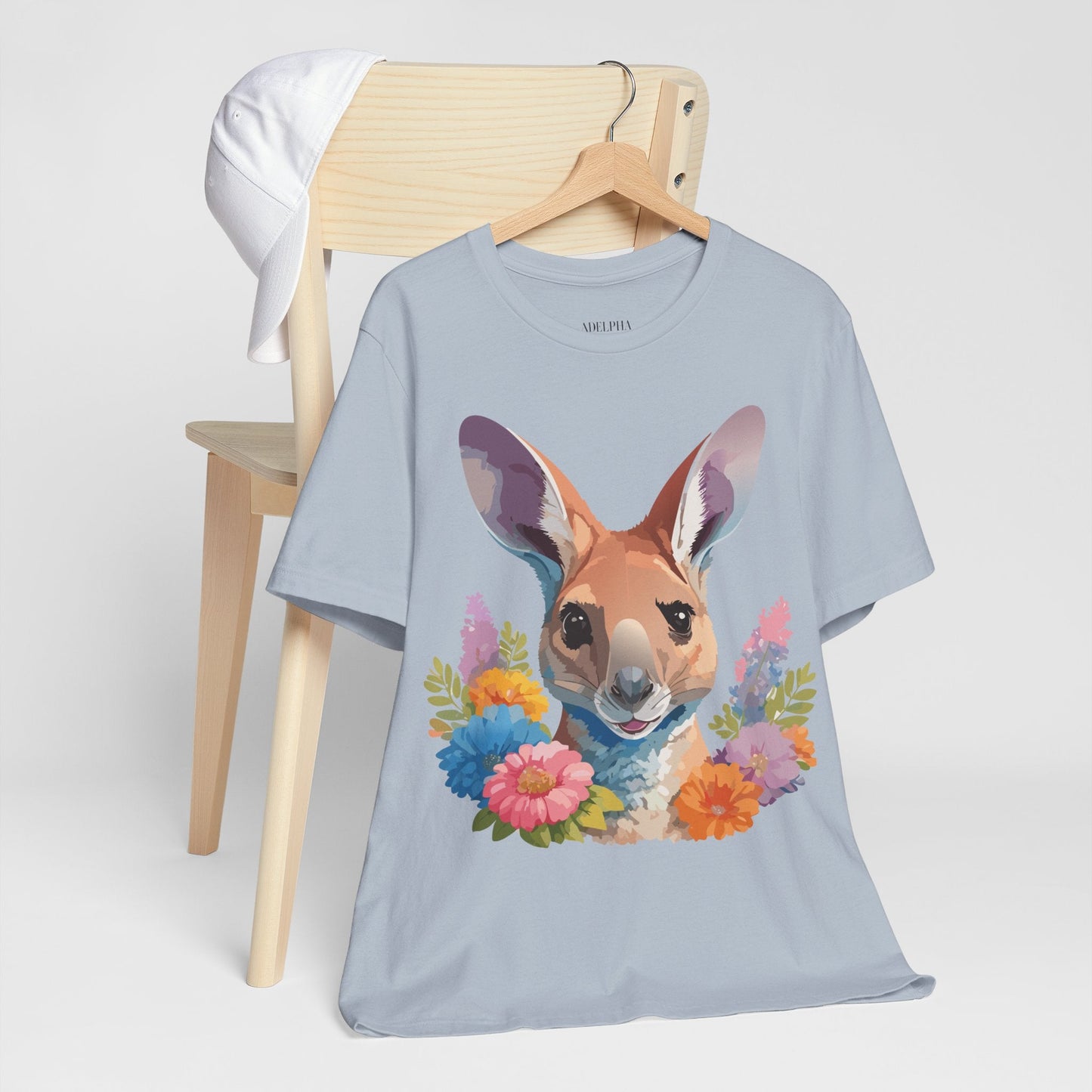Kangaroo Graphic Unisex 100 Cotton Vintage Animal Artwork Tee 4