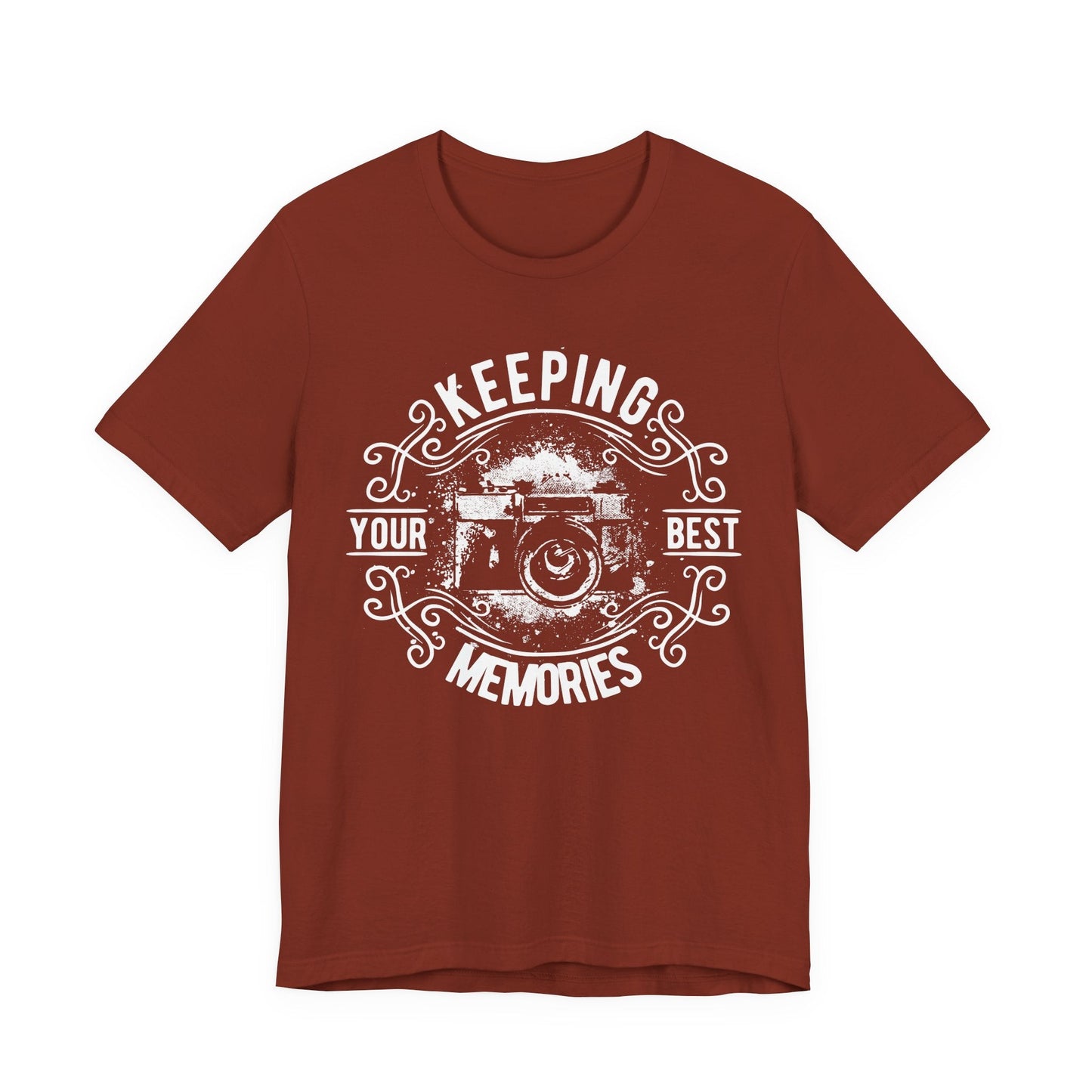 Keeping Your Best Memories T-Shirt Vintage Camera Graphic T-Shirt A-5